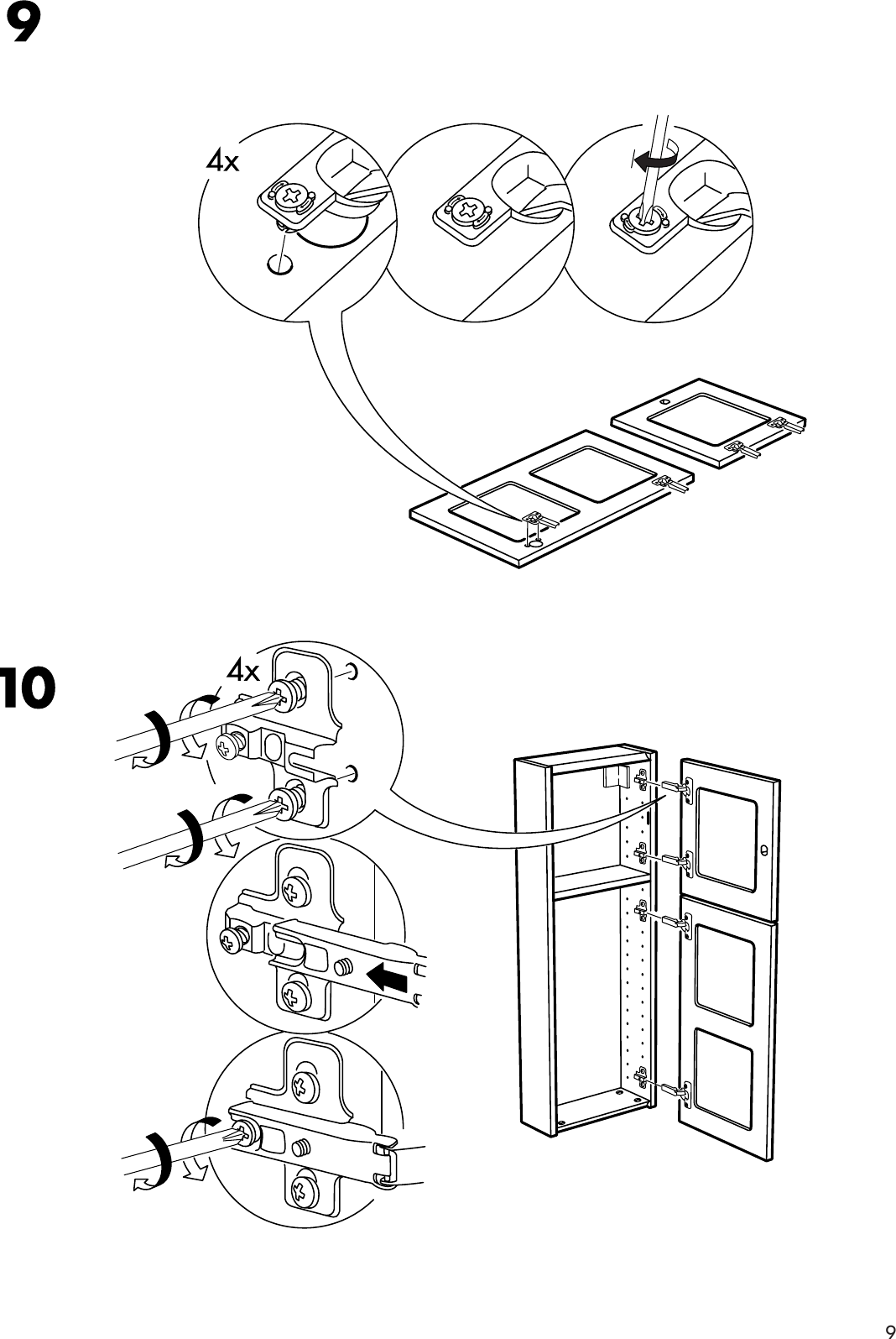 Page 9 of 12 - Ikea Ikea-Bjarken-Medicine-Cabinet-Assembly-Instruction