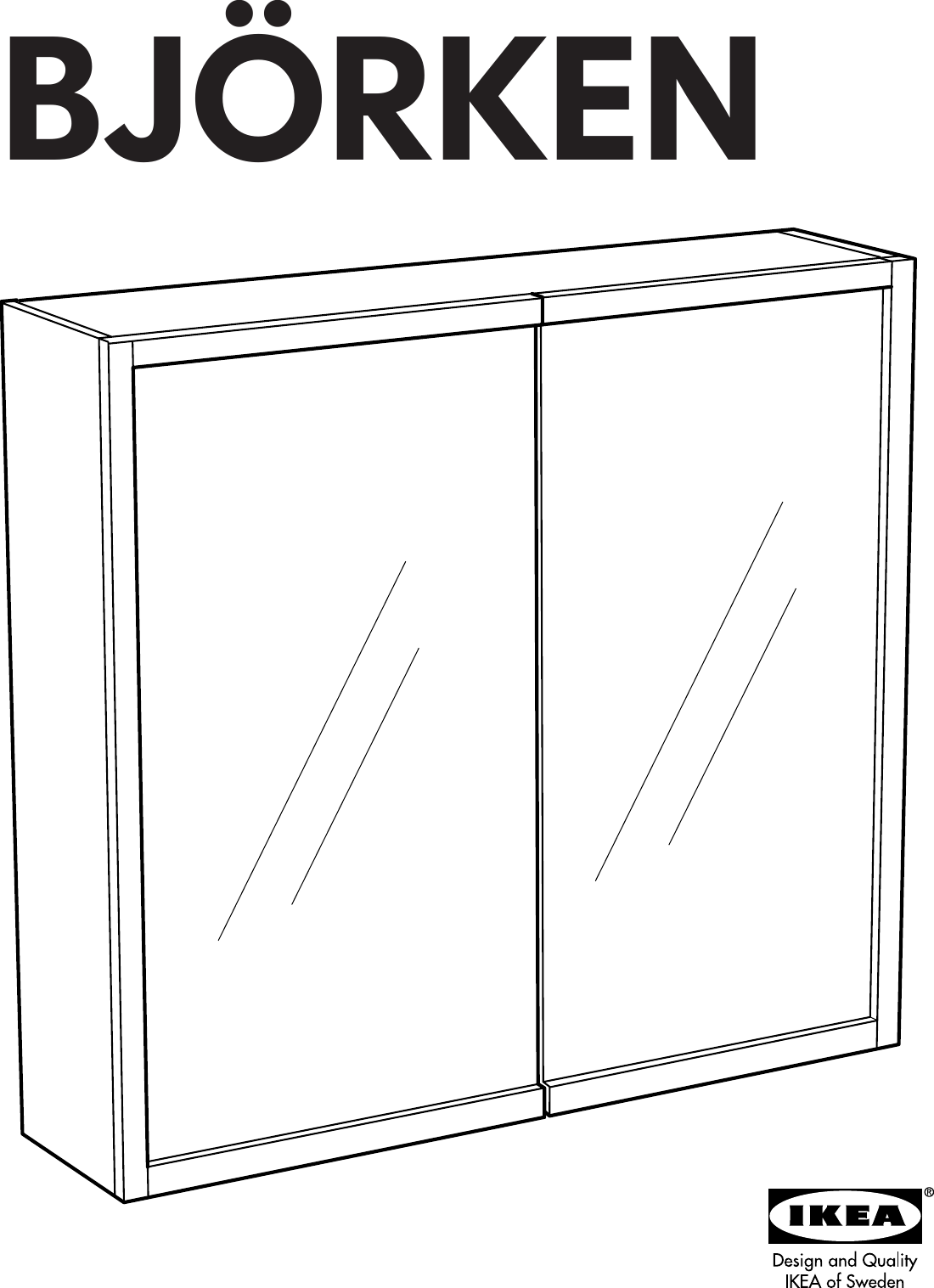 Ikea Bjarken Mirror Assembly Instruction