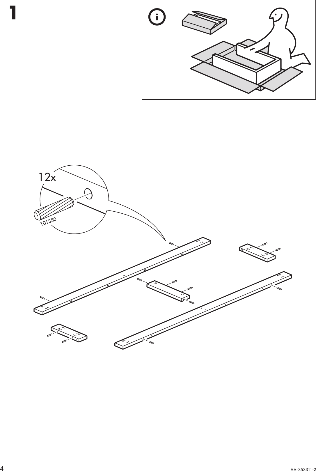 Page 4 of 12 - Ikea Ikea-Bjursta-Bench-Assembly-Instruction