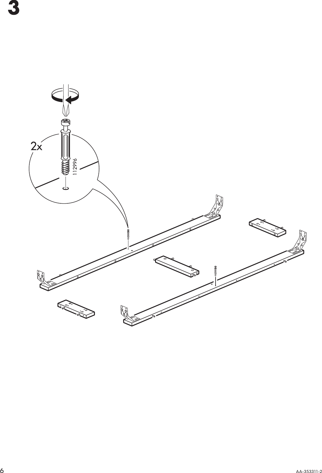 Page 6 of 12 - Ikea Ikea-Bjursta-Bench-Assembly-Instruction