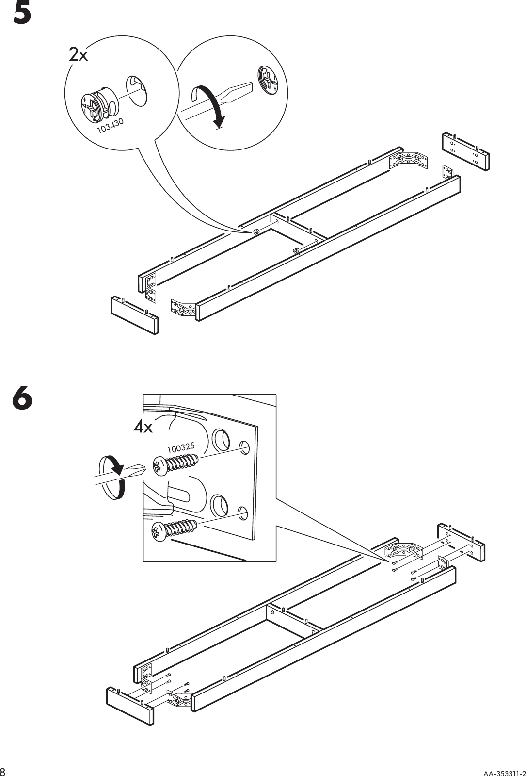 Page 8 of 12 - Ikea Ikea-Bjursta-Bench-Assembly-Instruction