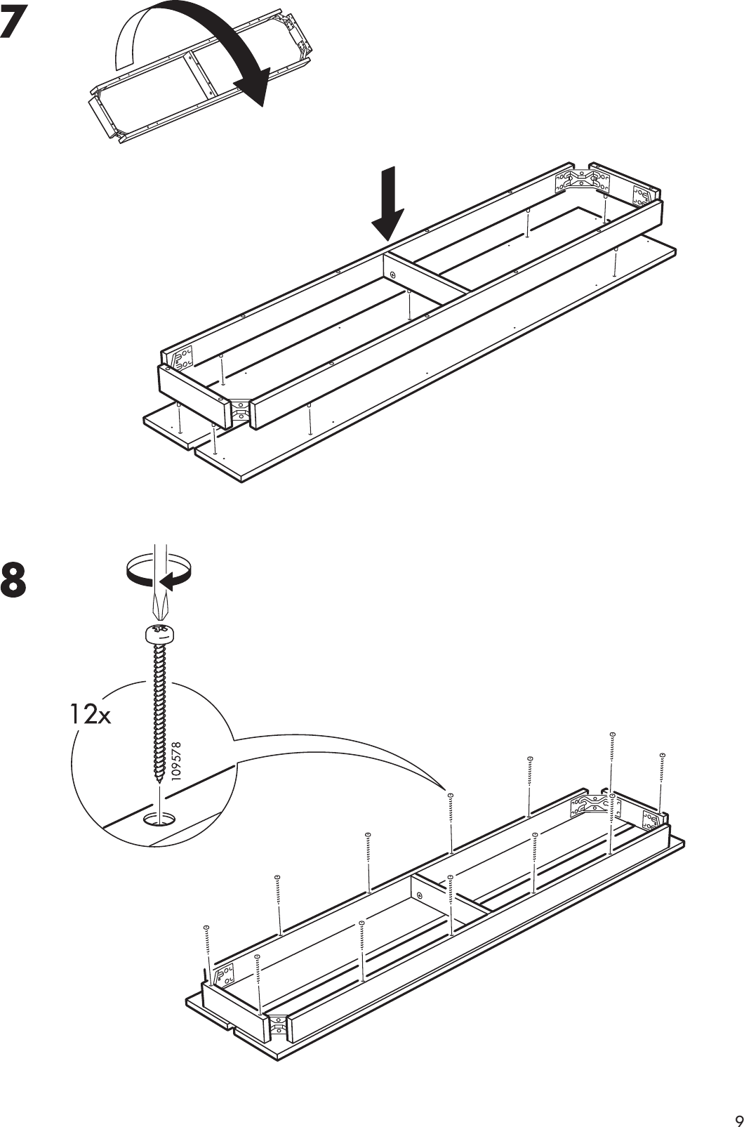 Page 9 of 12 - Ikea Ikea-Bjursta-Bench-Assembly-Instruction
