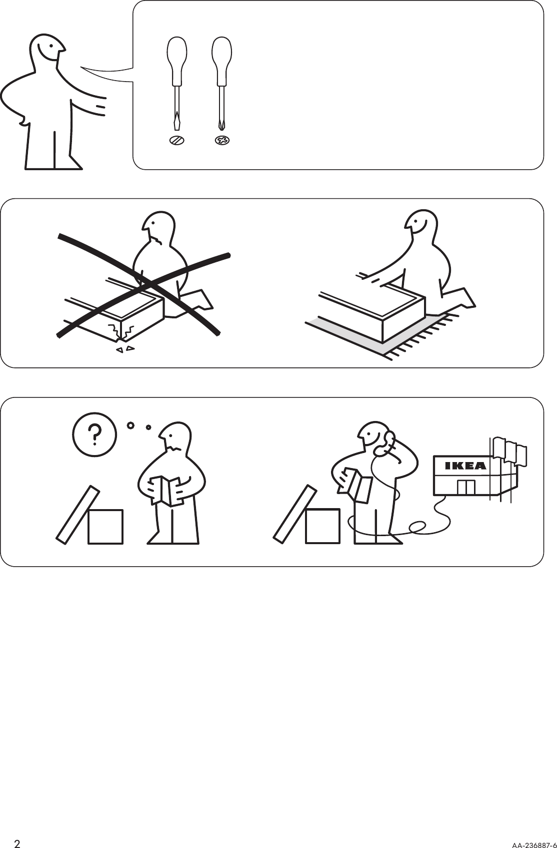 Page 2 of 12 - Ikea Ikea-Bjursta-Extendable-Dining-Table-20-28-35-X35-Assembly-Instruction