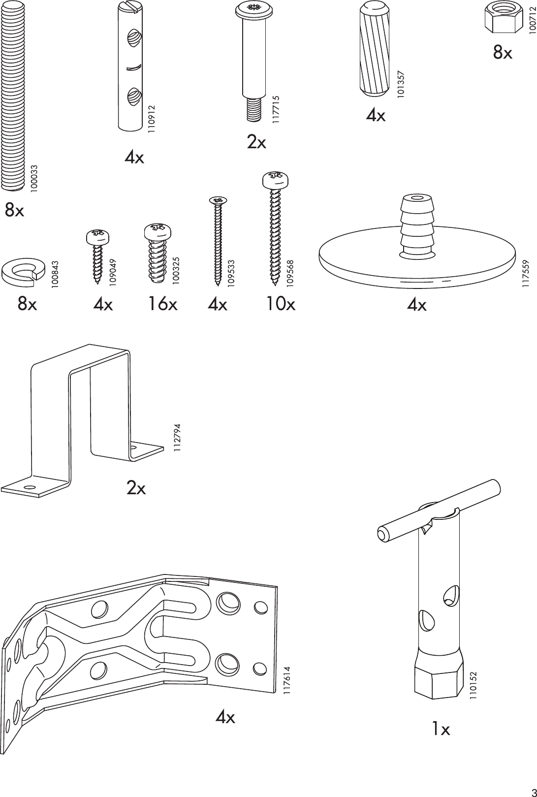 Page 3 of 12 - Ikea Ikea-Bjursta-Extendable-Dining-Table-20-28-35-X35-Assembly-Instruction