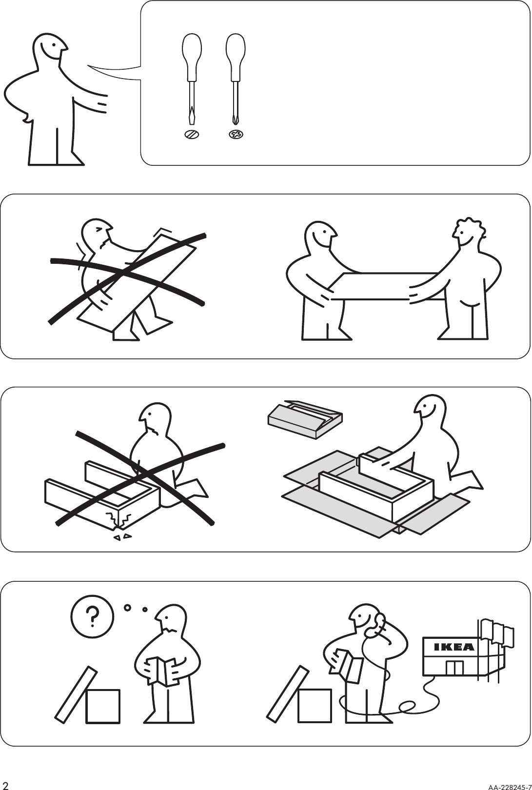 Page 2 of 12 - Ikea Ikea-Bjursta-Extendable-Dining-Table-69-86-102-X37-Assembly-Instruction