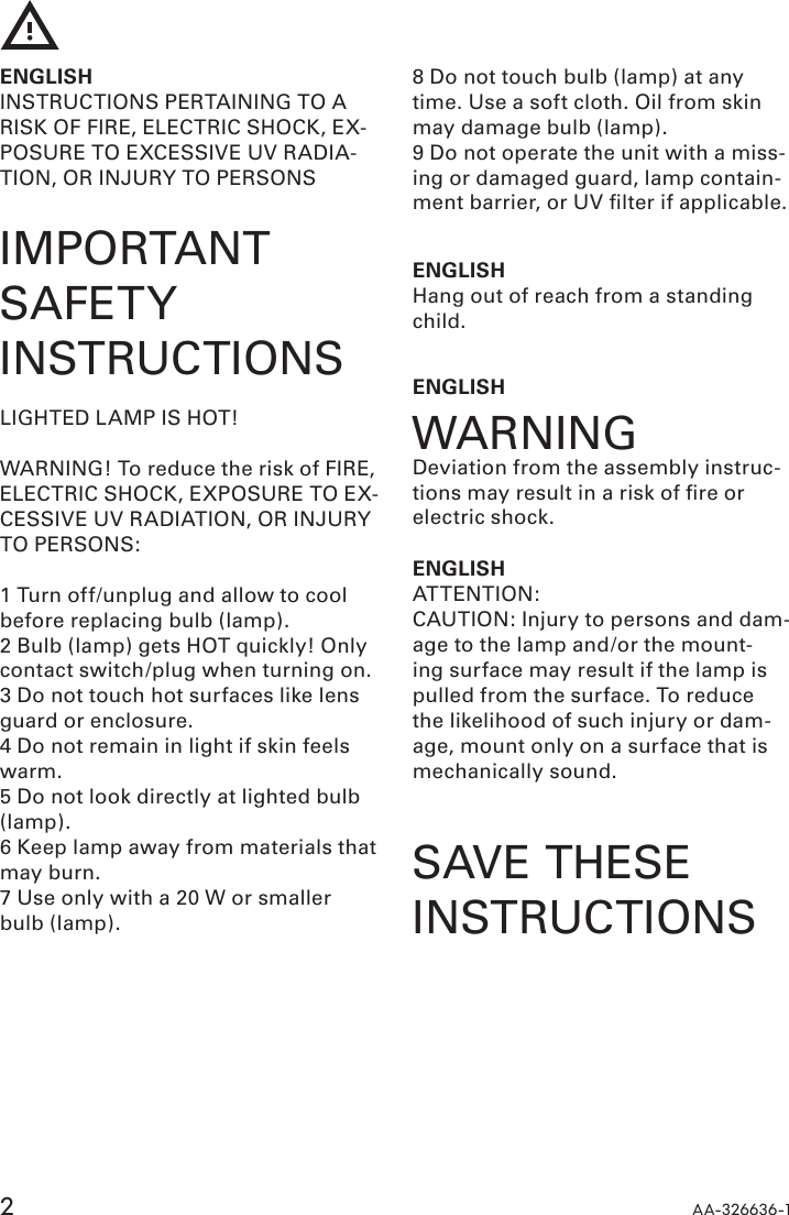 Page 2 of 12 - Ikea Ikea-Blimp-Pendant-Light-Assembly-Instruction