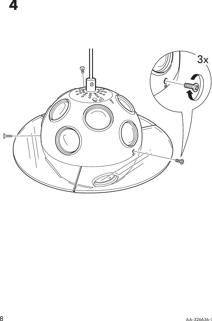 Page 8 of 12 - Ikea Ikea-Blimp-Pendant-Light-Assembly-Instruction