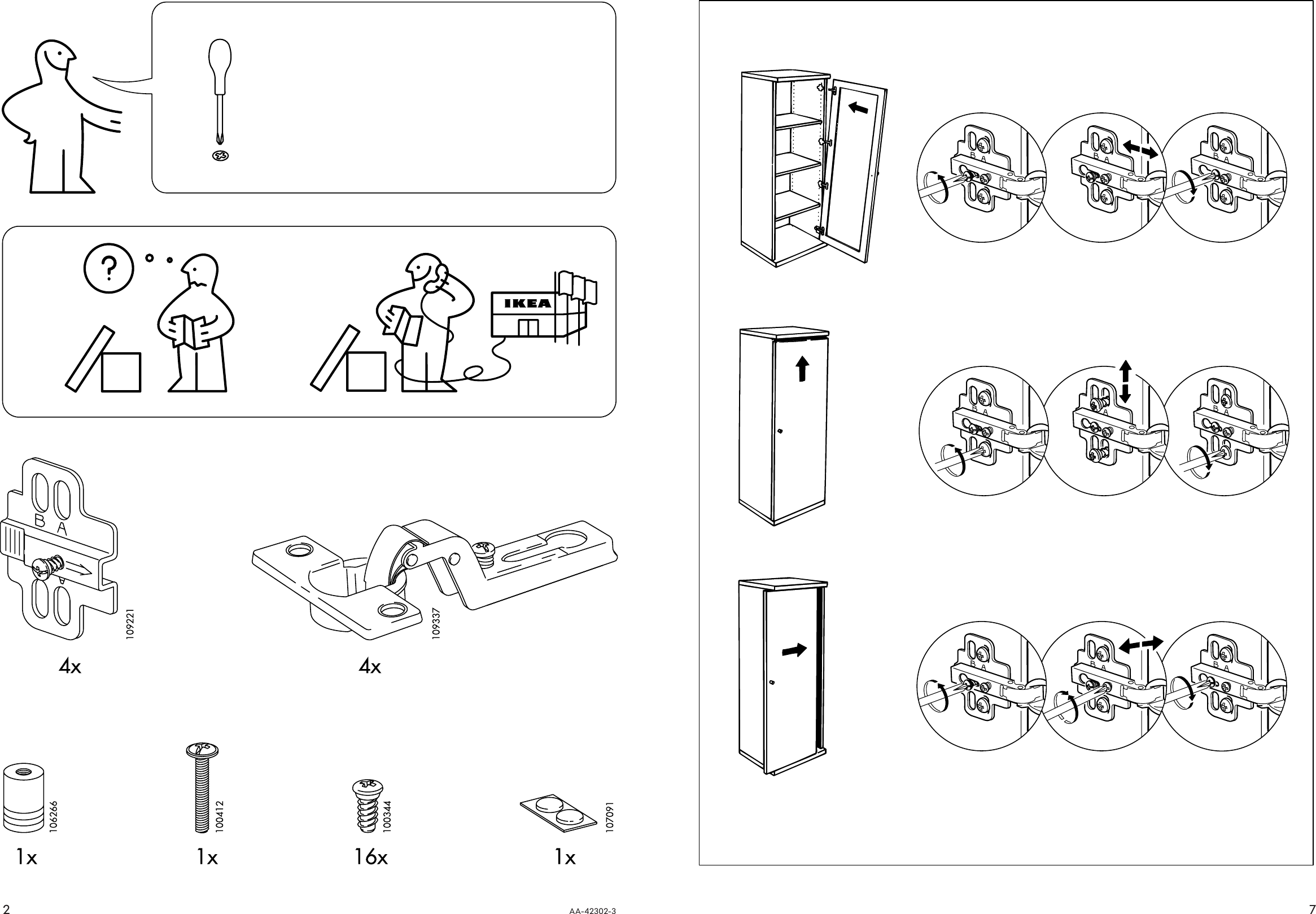 Page 2 of 4 - Ikea Ikea-Bonde-Door-14X55-Assembly-Instruction-3  Ikea-bonde-door-14x55-assembly-instruction