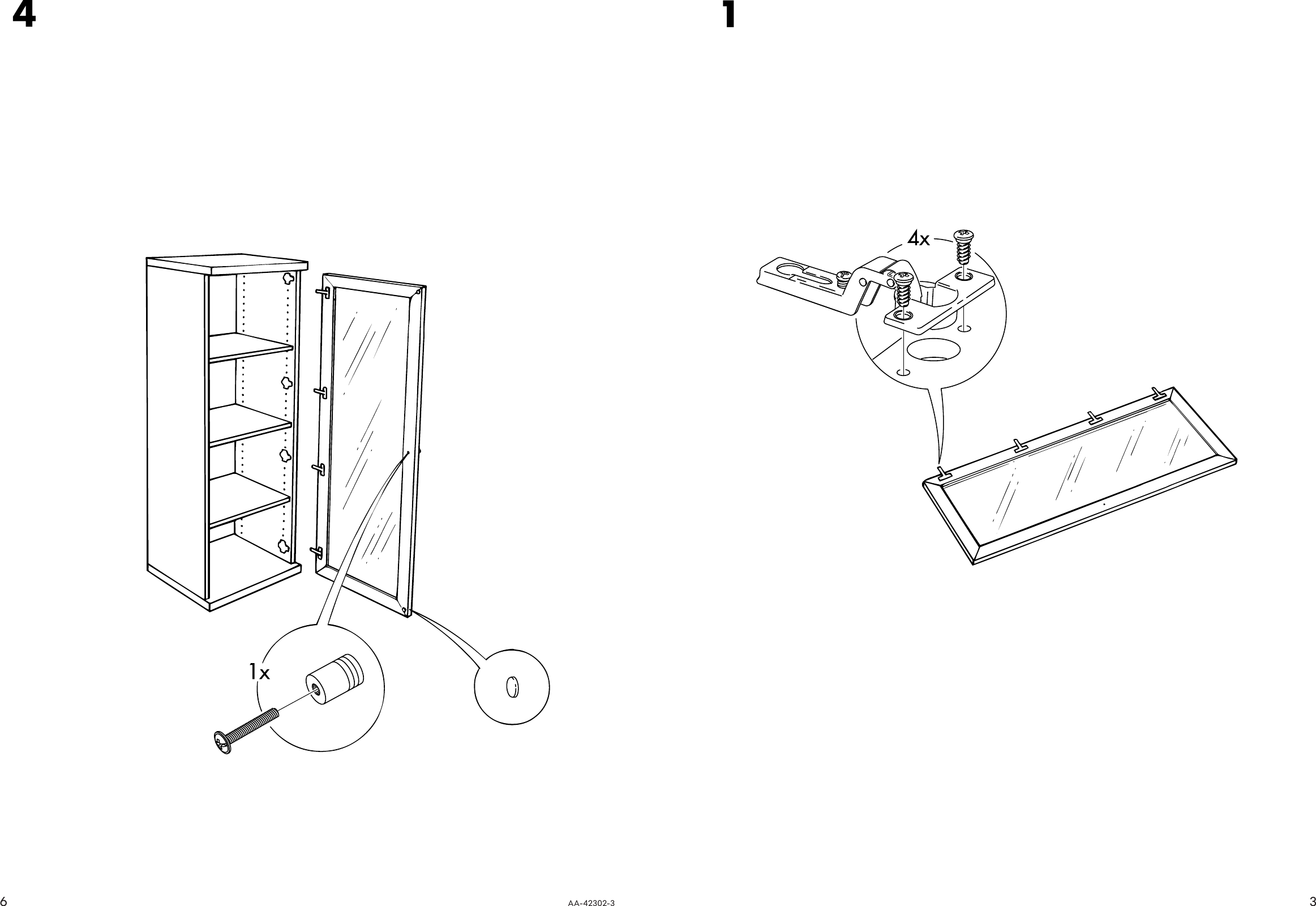 Page 3 of 4 - Ikea Ikea-Bonde-Door-14X55-Assembly-Instruction-3  Ikea-bonde-door-14x55-assembly-instruction
