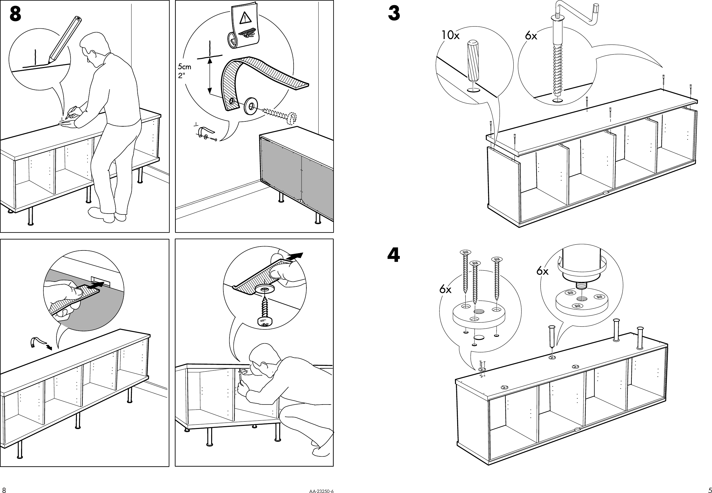 Page 5 of 6 - Ikea Ikea-Bonde-Sideboard-77X30-Assembly-Instruction