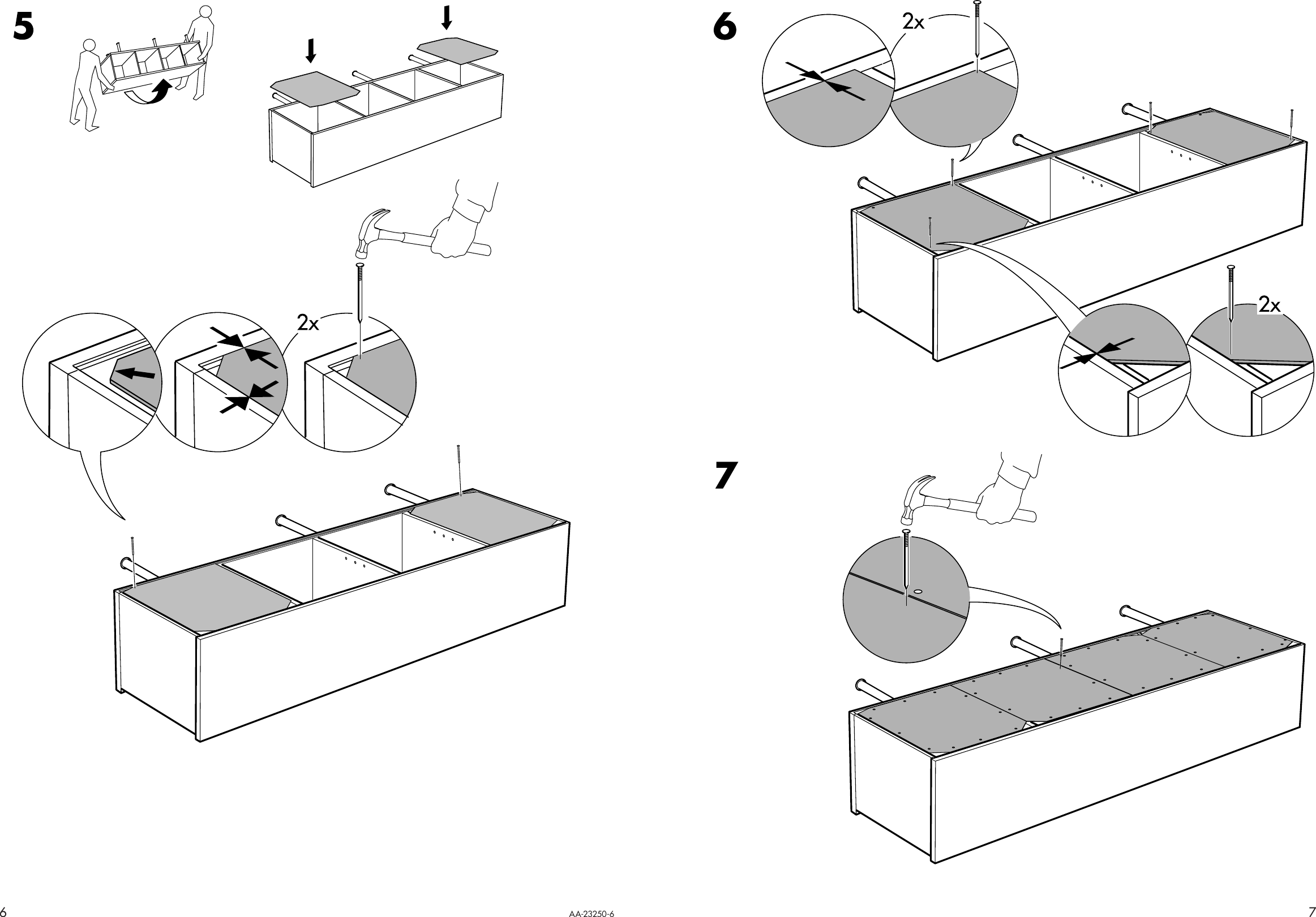 Page 6 of 6 - Ikea Ikea-Bonde-Sideboard-77X30-Assembly-Instruction