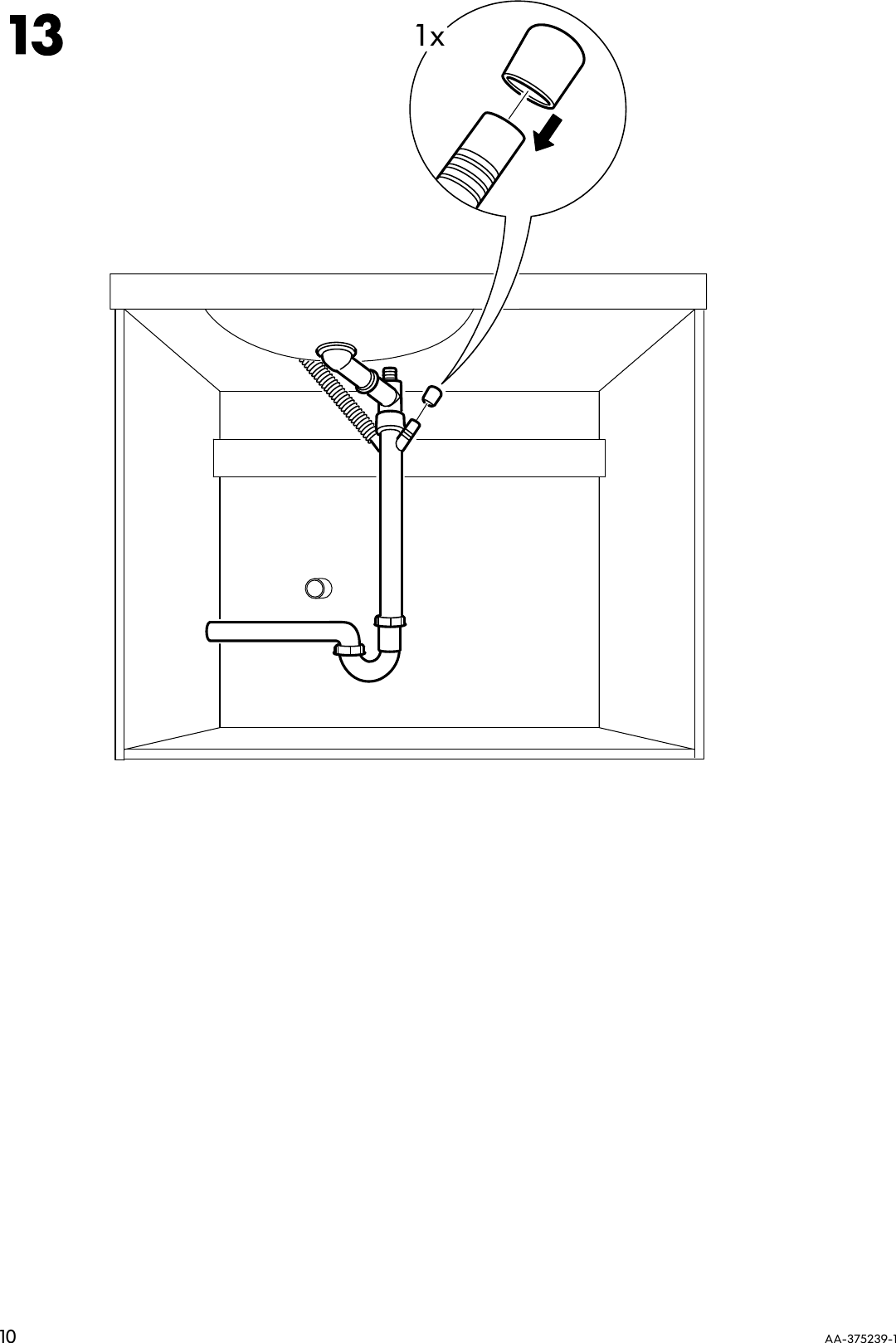 Page 10 of 12 - Ikea Ikea-Braviken-2-Bowl-Sink-55X18X3-Assembly-Instruction