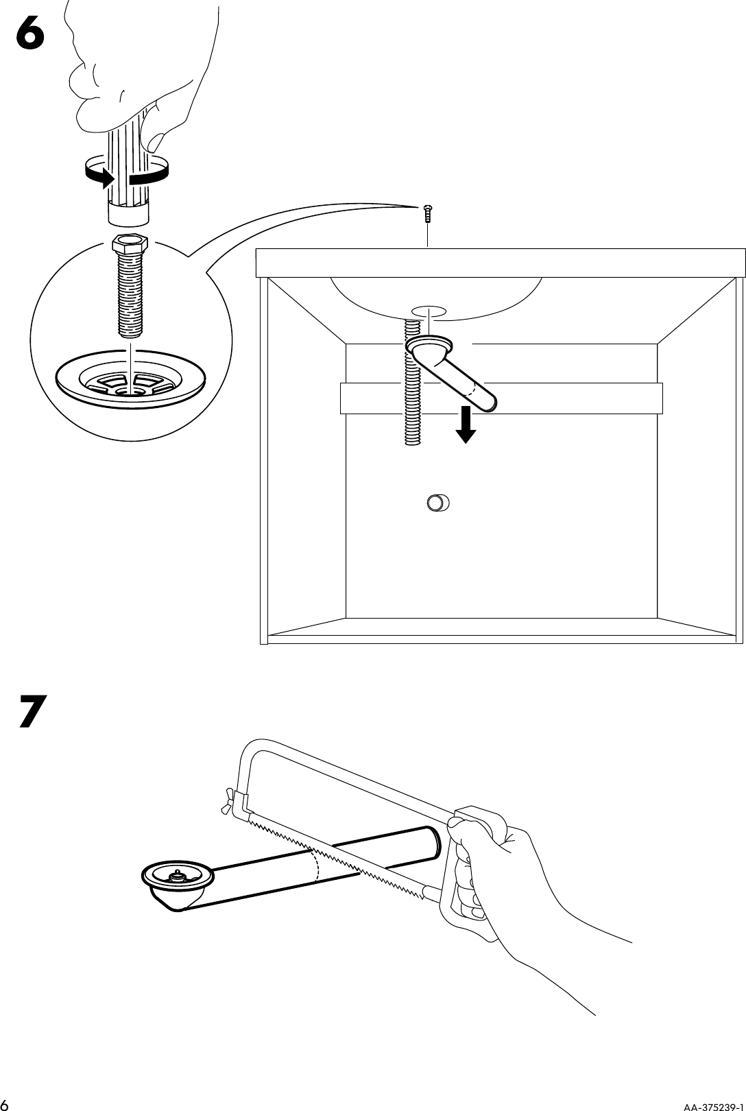 Page 6 of 12 - Ikea Ikea-Braviken-2-Bowl-Sink-55X18X3-Assembly-Instruction