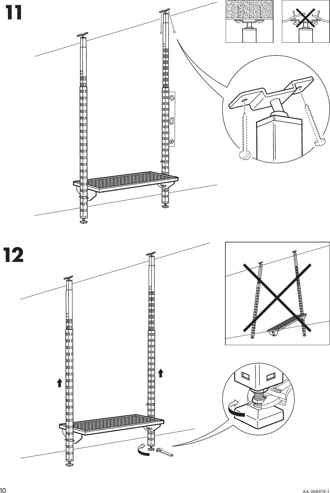 Page 10 of 12 - Ikea Ikea-Broder-Height-Extension-Post-Foot-Assembly-Instruction