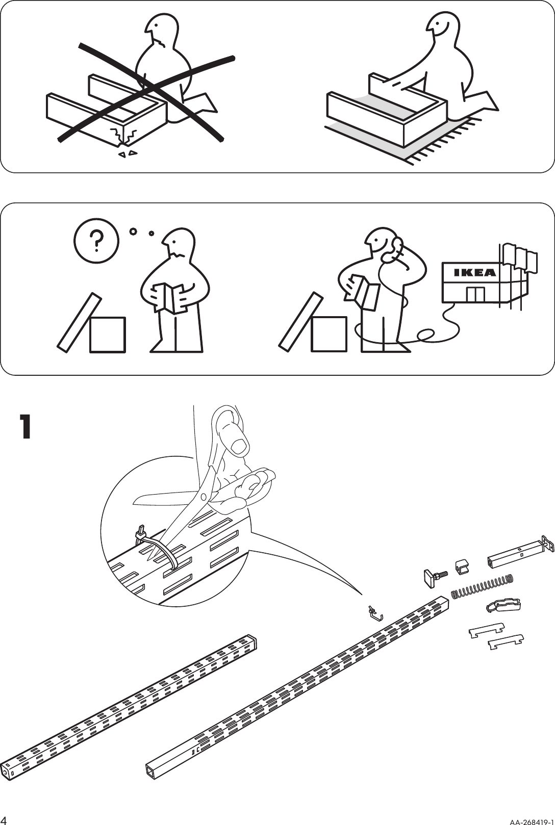 Page 4 of 12 - Ikea Ikea-Broder-Height-Extension-Post-Foot-Assembly-Instruction
