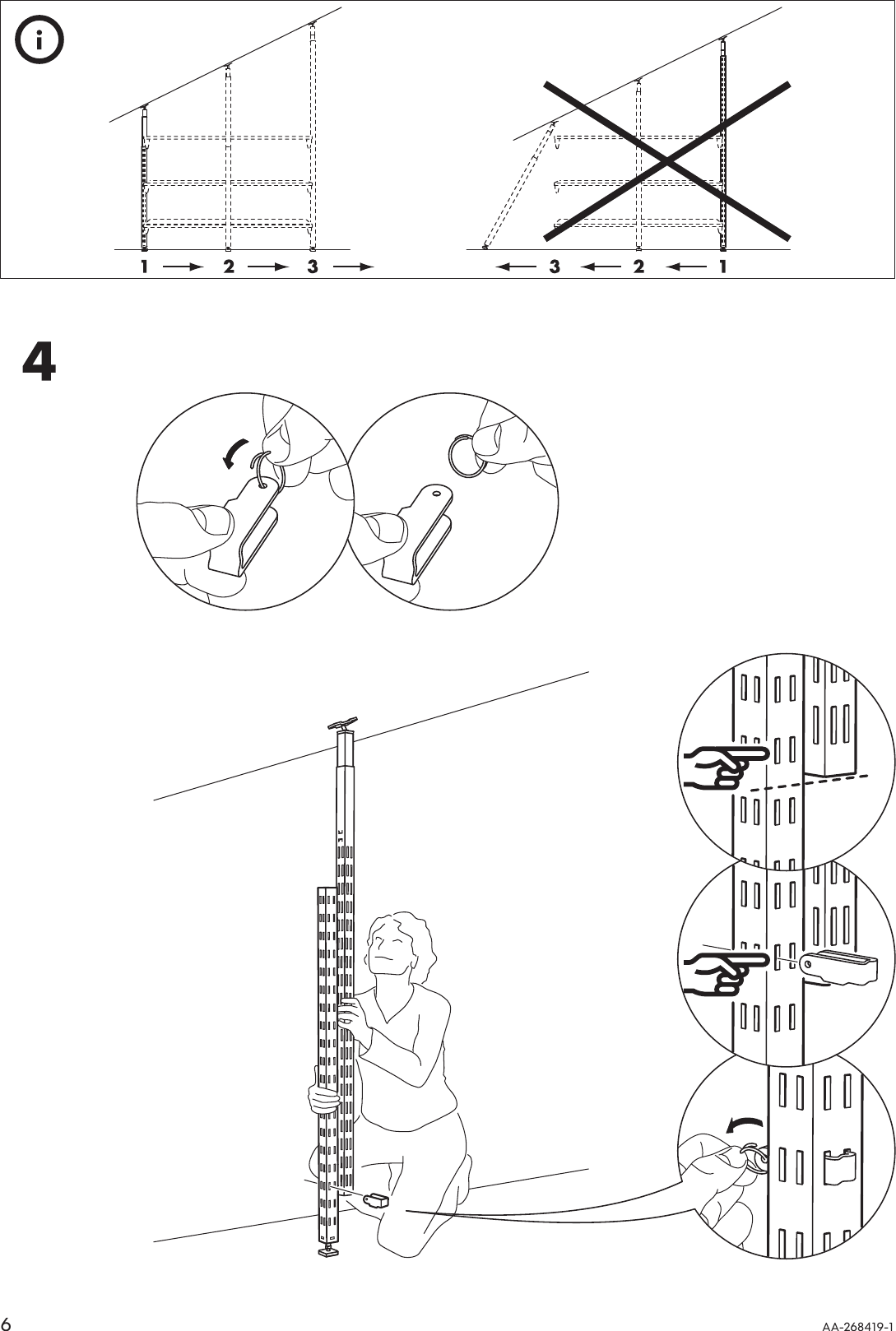 Page 6 of 12 - Ikea Ikea-Broder-Height-Extension-Post-Foot-Assembly-Instruction