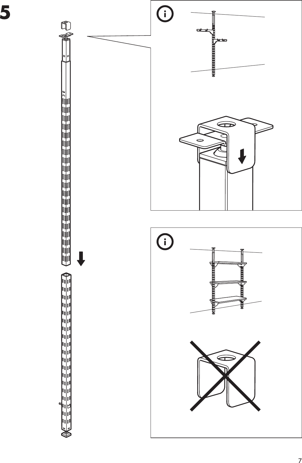 Page 7 of 12 - Ikea Ikea-Broder-Height-Extension-Post-Foot-Assembly-Instruction
