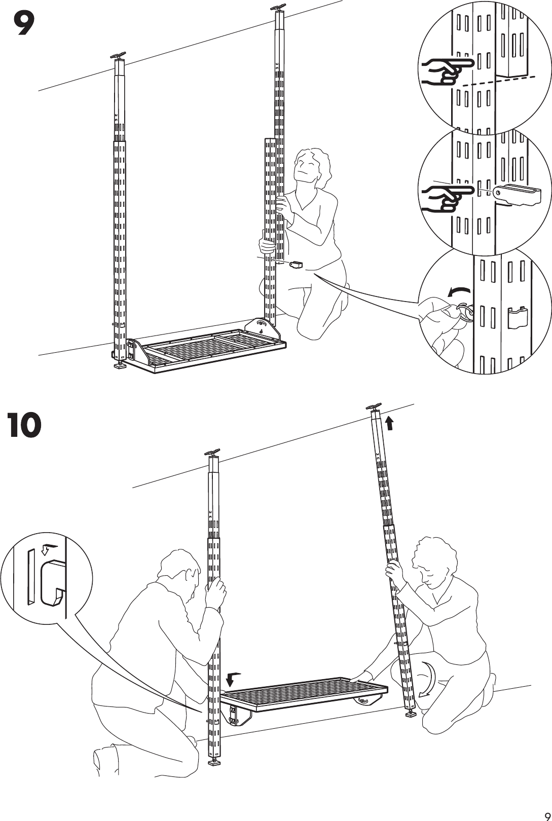 Page 9 of 12 - Ikea Ikea-Broder-Height-Extension-Post-Foot-Assembly-Instruction