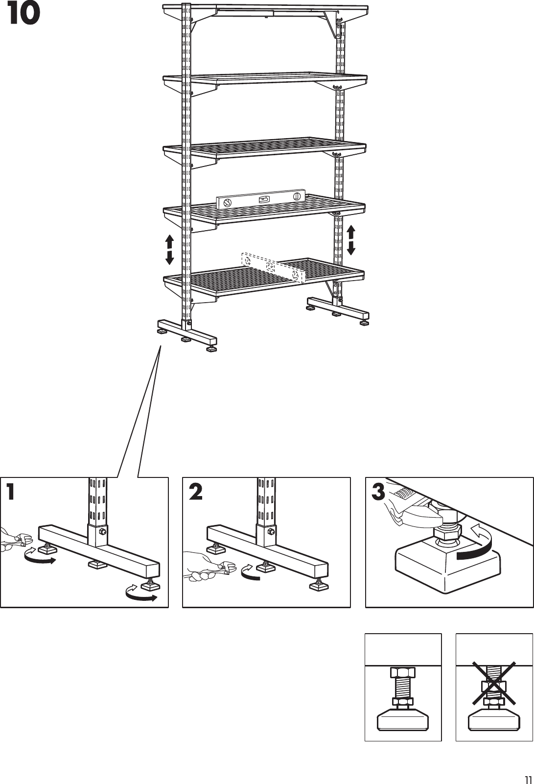 Page 11 of 12 - Ikea Ikea-Broder-T-Foot-Brace-23-Assembly-Instruction