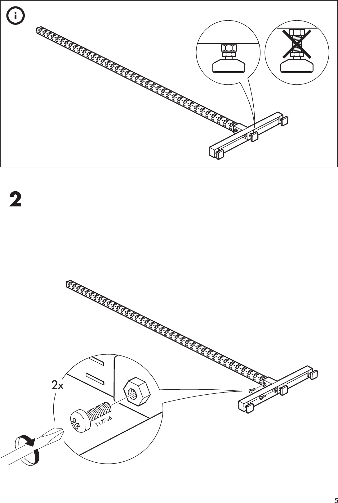 Page 5 of 12 - Ikea Ikea-Broder-T-Foot-Brace-23-Assembly-Instruction