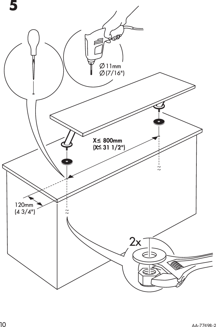 Page 11 of 12 - Ikea Ikea-Capita-Bracket-2Pk-Assembly-Instruction