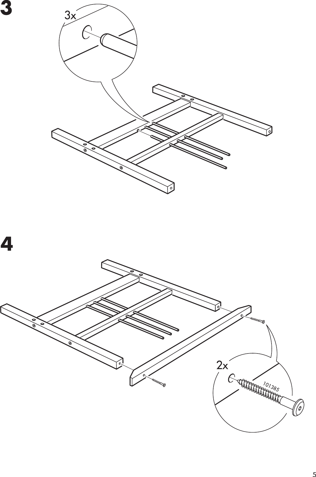 Page 5 of 12 - Ikea Ikea-Dalselv-Bed-Frame-Twin-Assembly-Instruction