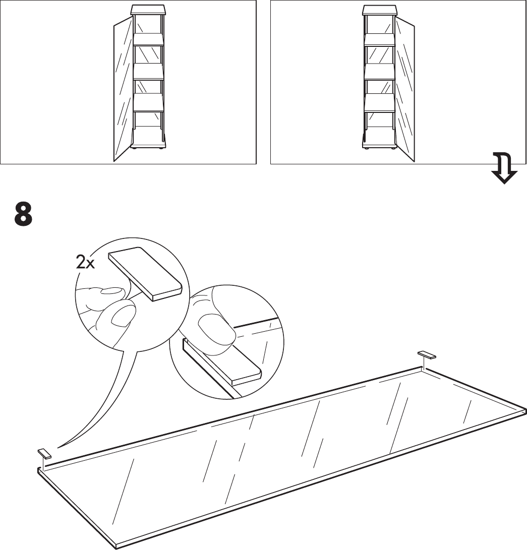 Ikea Detolf Glass Door 17X64 Assembly Instruction