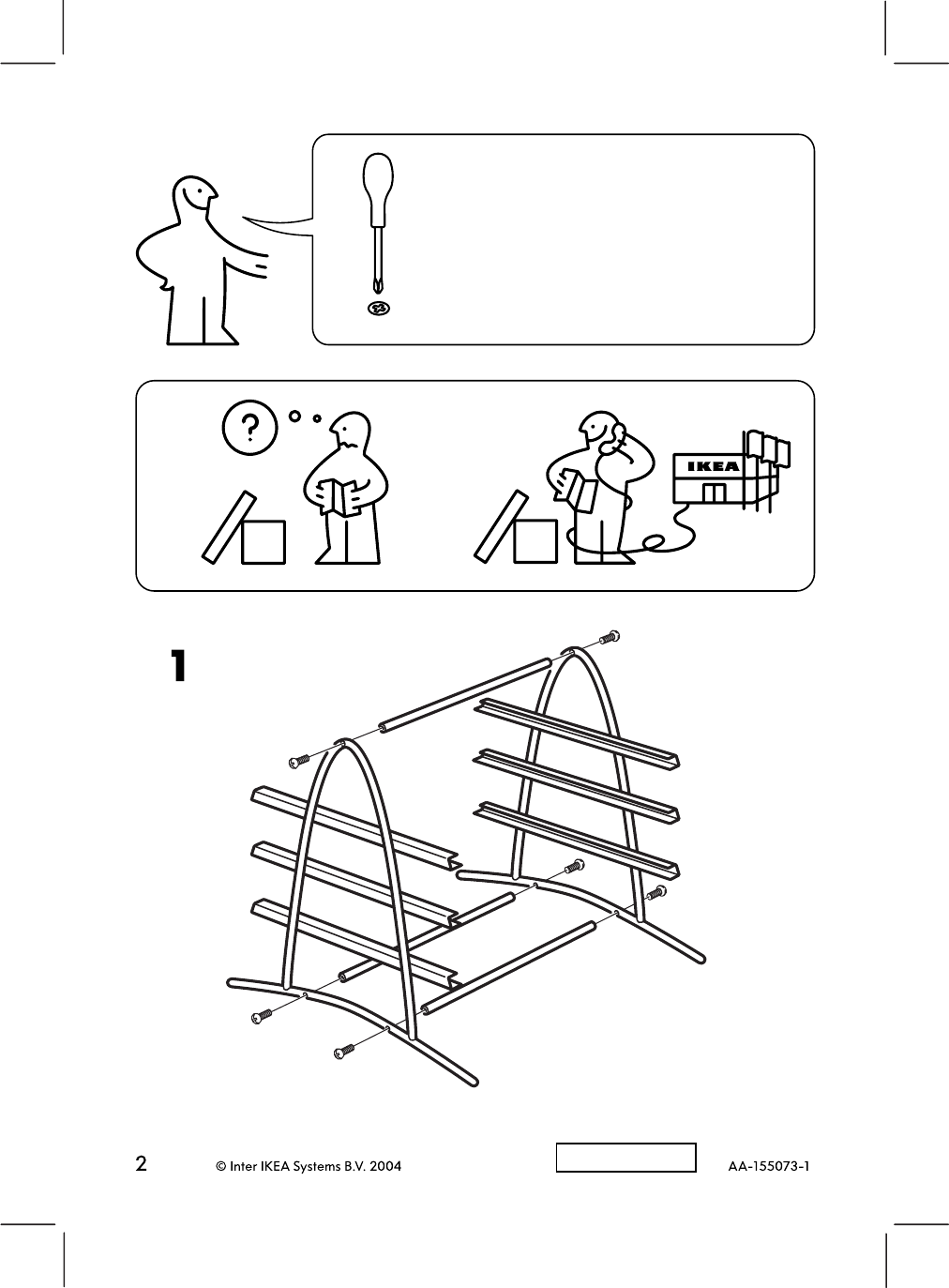 Page 2 of 2 - Ikea Ikea-Dokument-Letter-Tray-Set-Assembly-Instruction