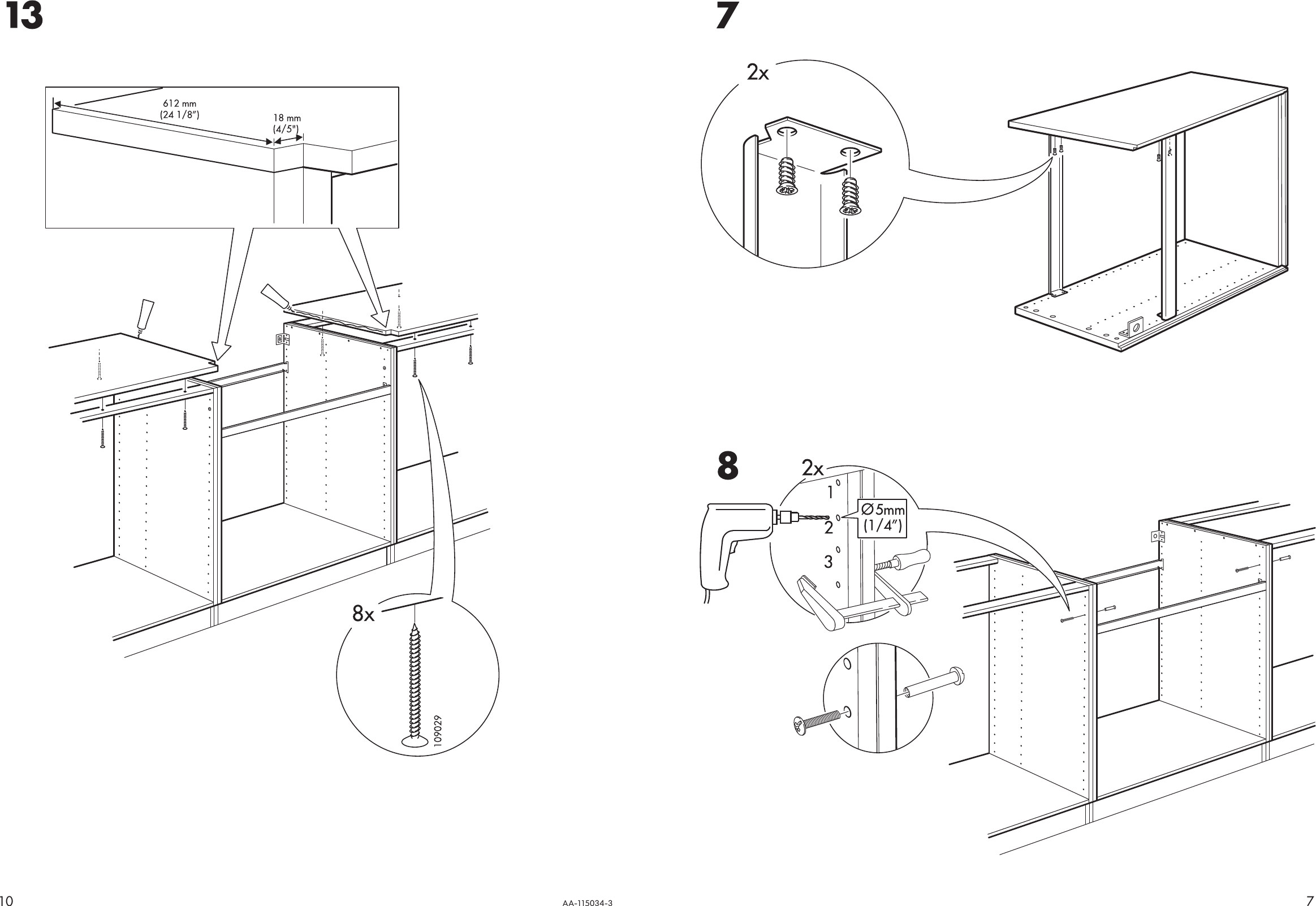 Page 7 of 8 - Ikea Ikea-Domsja-Double-Bowl-Sink-36-5-8X27-Assembly-Instruction