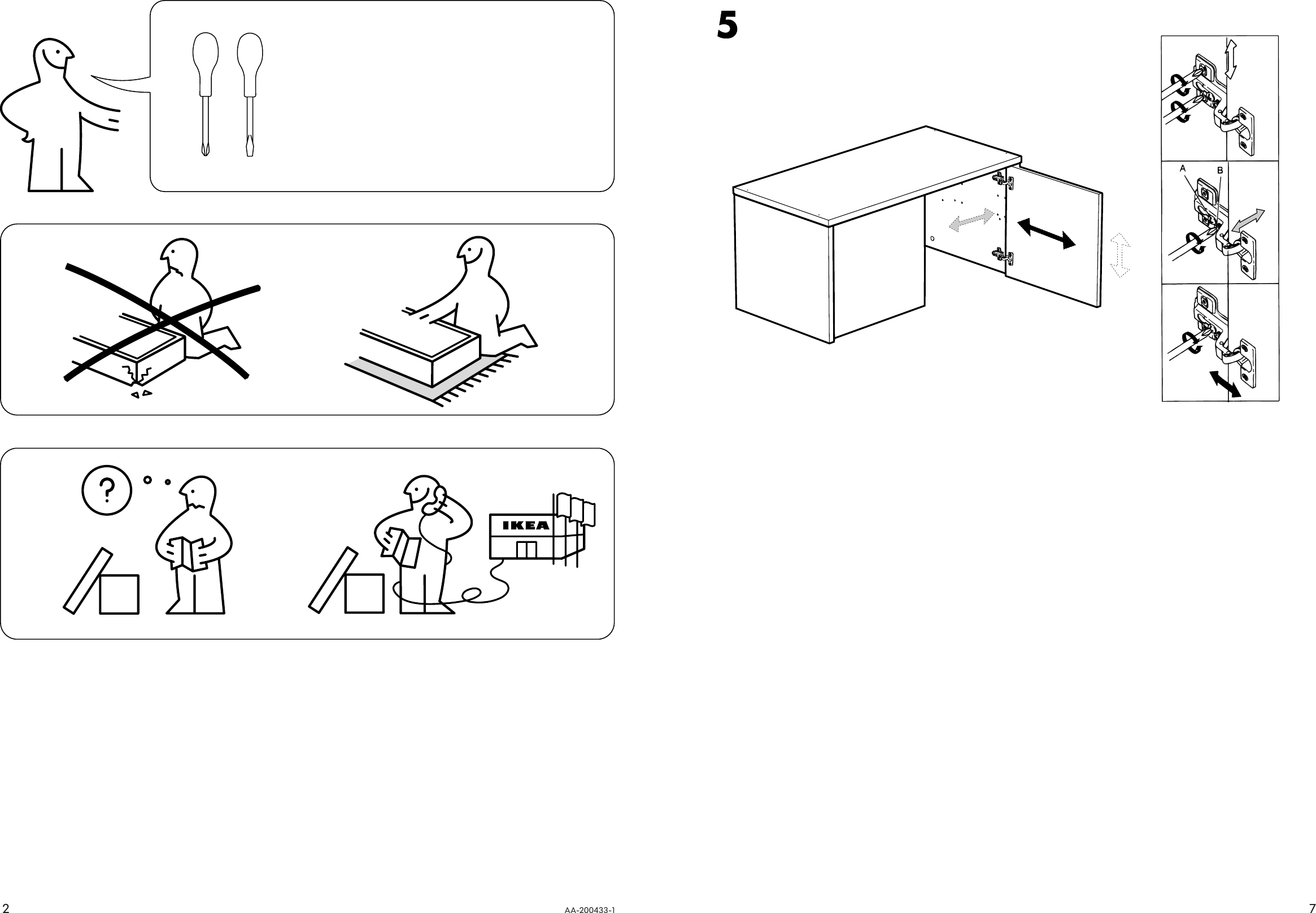 Page 2 of 4 - Ikea Ikea-Effektiv-Door-Low-16X15-2Pk-Assembly-Instruction