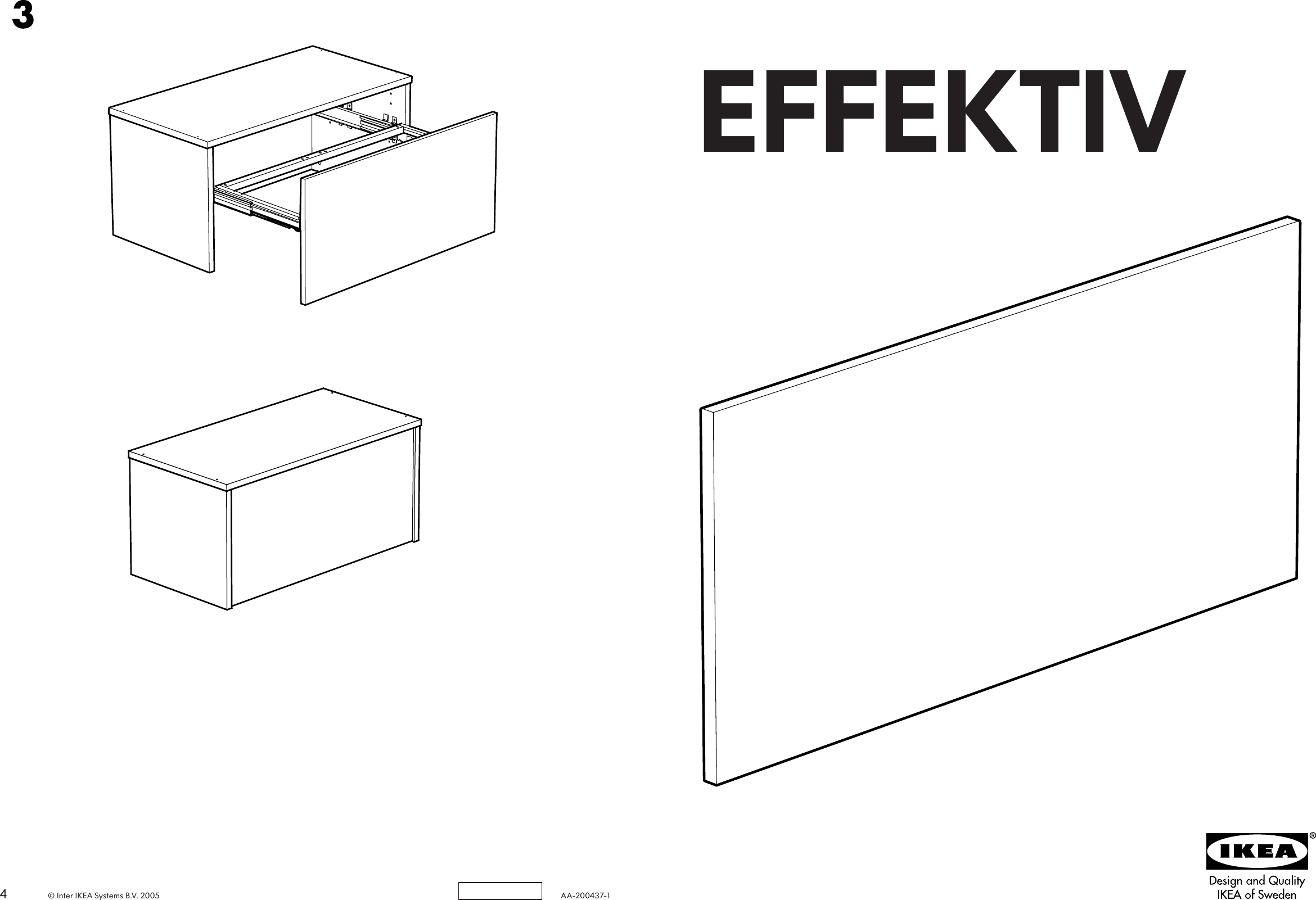 Ikea Effektiv File Frame Front 33 1 2 Assembly Instruction