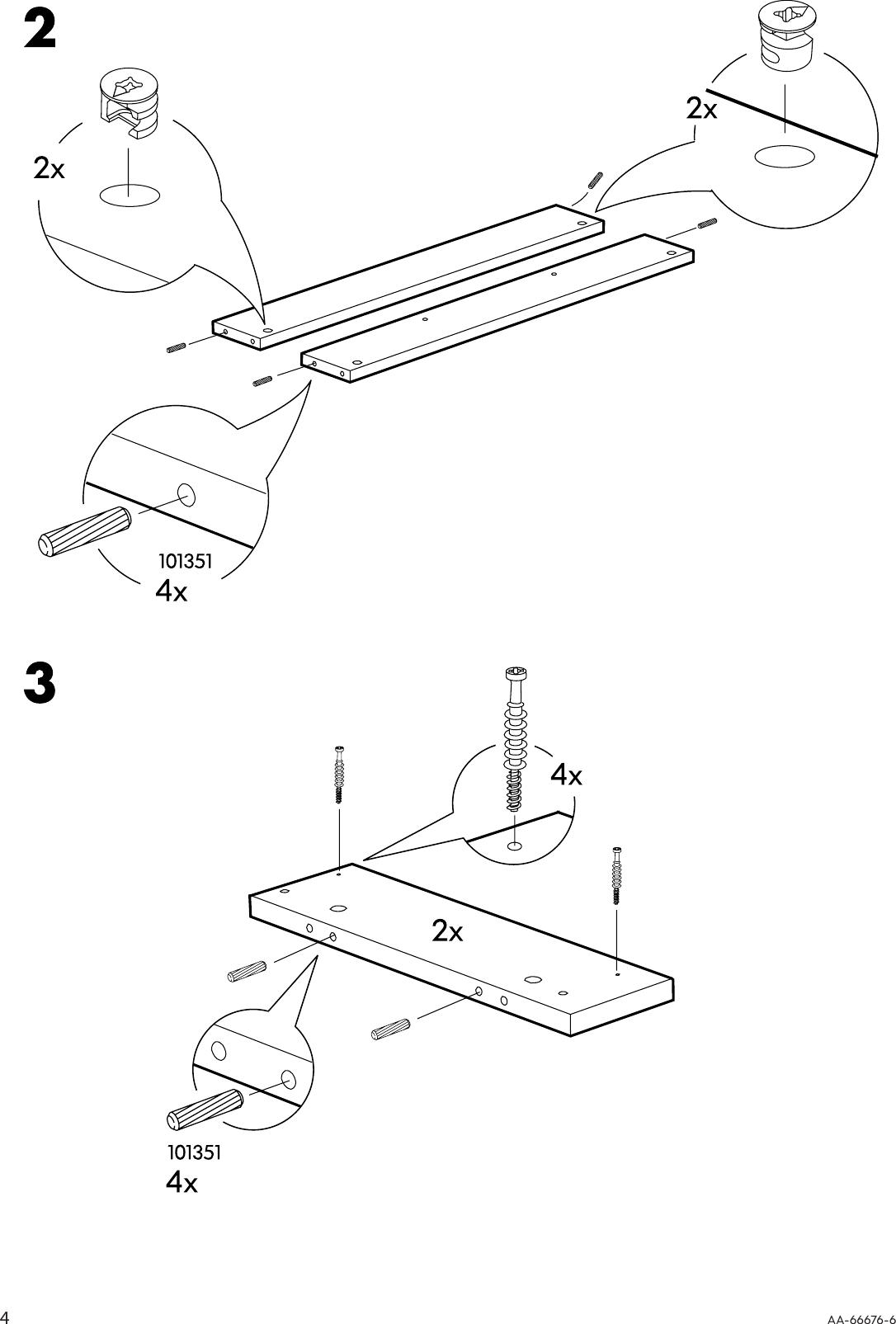 Page 4 of 8 - Ikea Ikea-Effektiv-Plinth-33-1-2-Assembly-Instruction