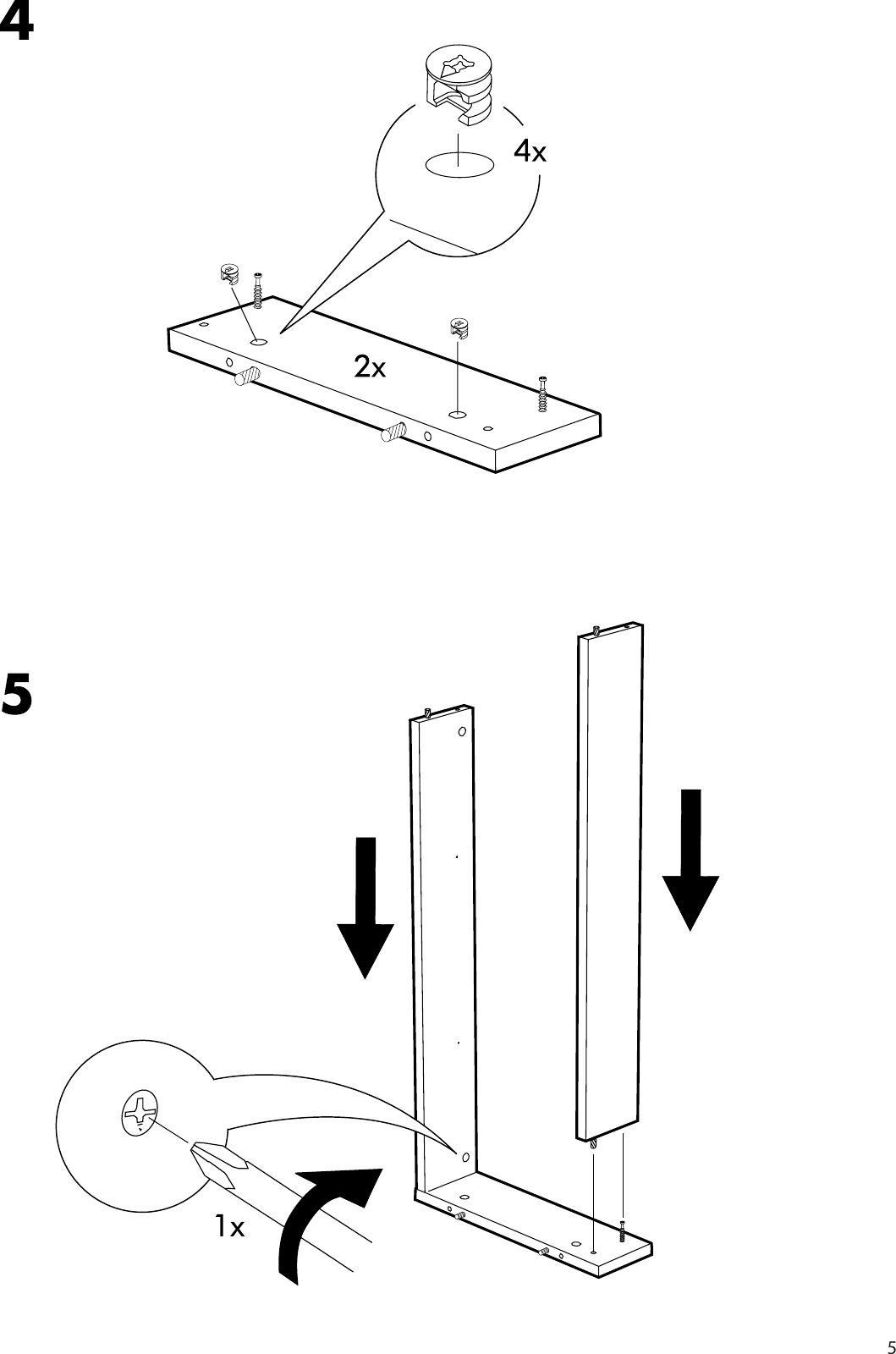 Page 5 of 8 - Ikea Ikea-Effektiv-Plinth-33-1-2-Assembly-Instruction