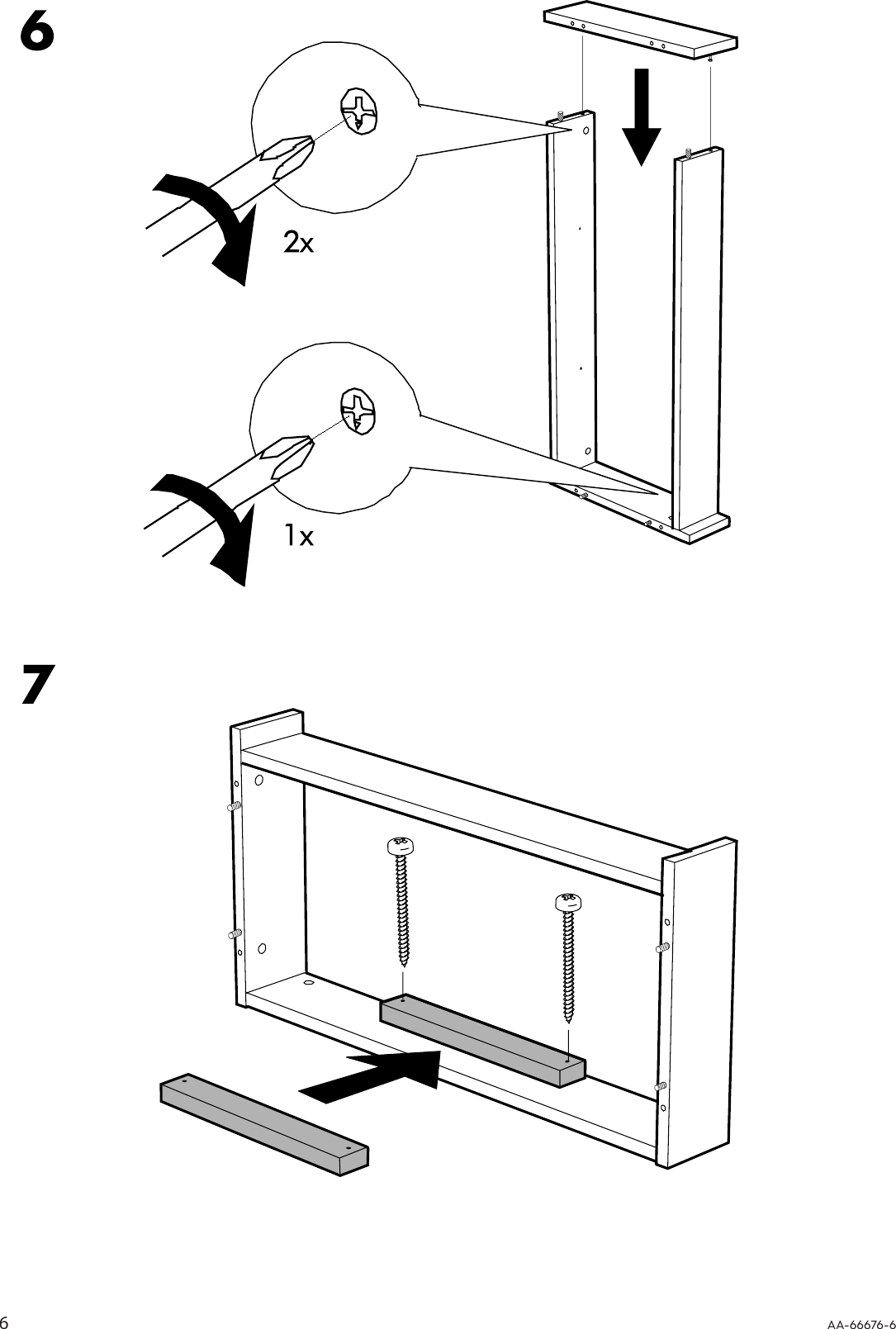 Page 6 of 8 - Ikea Ikea-Effektiv-Plinth-33-1-2-Assembly-Instruction