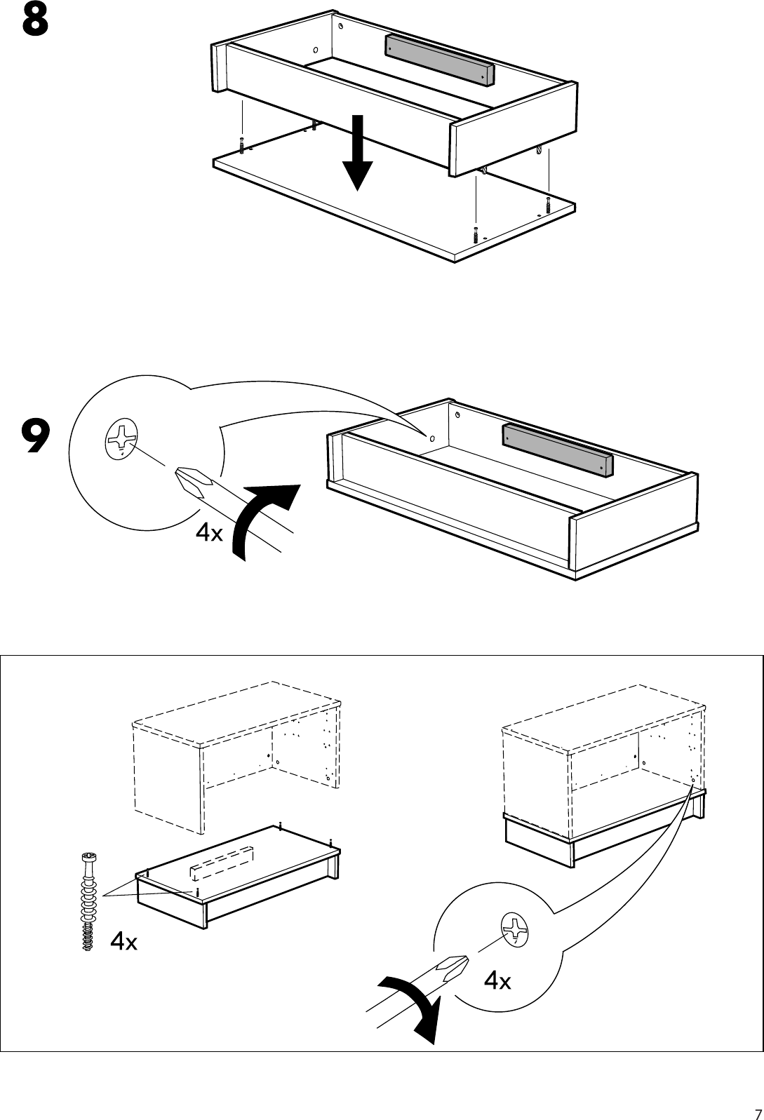 Page 7 of 8 - Ikea Ikea-Effektiv-Plinth-33-1-2-Assembly-Instruction