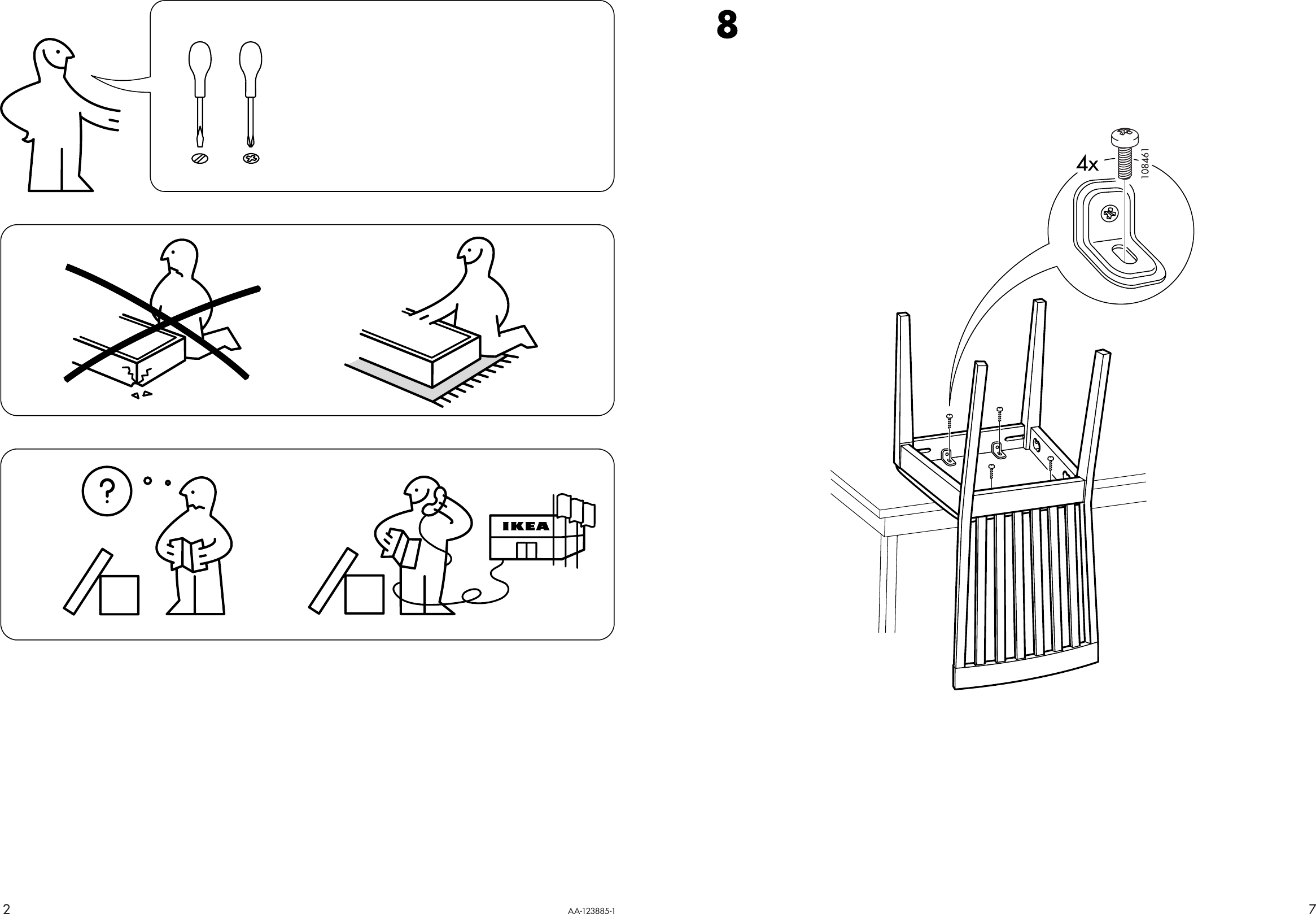 Page 2 of 4 - Ikea Ikea-Egon-Chair-Assembly-Instruction-2  Ikea-egon-chair-assembly-instruction