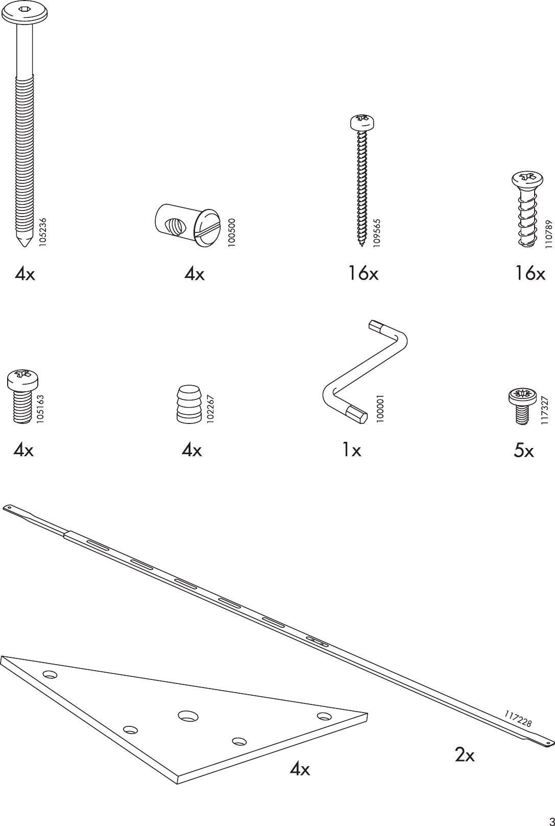 Page 3 of 8 - Ikea Ikea-Eina-Bed-Frame-Twin-Assembly-Instruction
