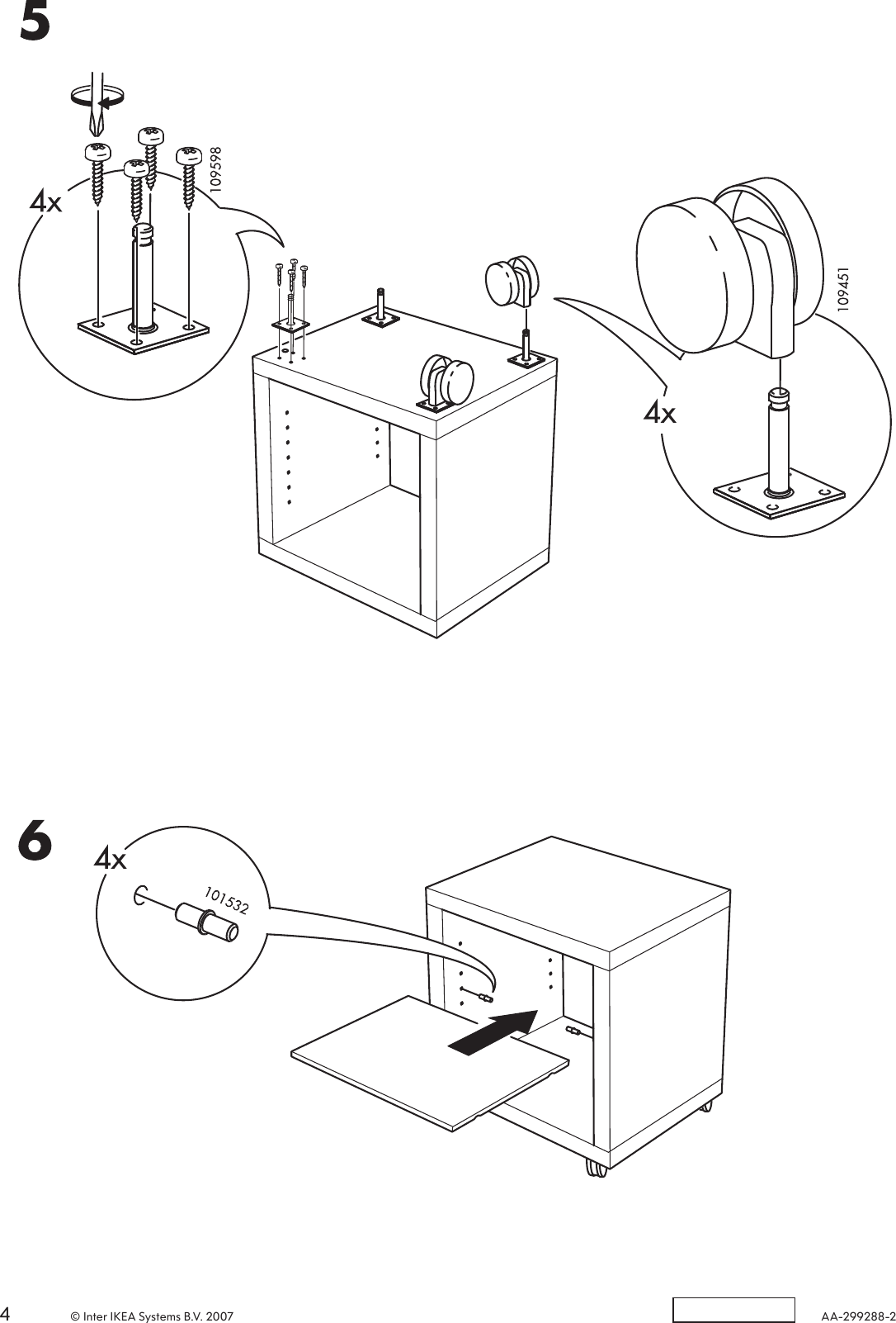 Page 4 of 4 - Ikea Ikea-Eina-Bedside-Table-Assembly-Instruction