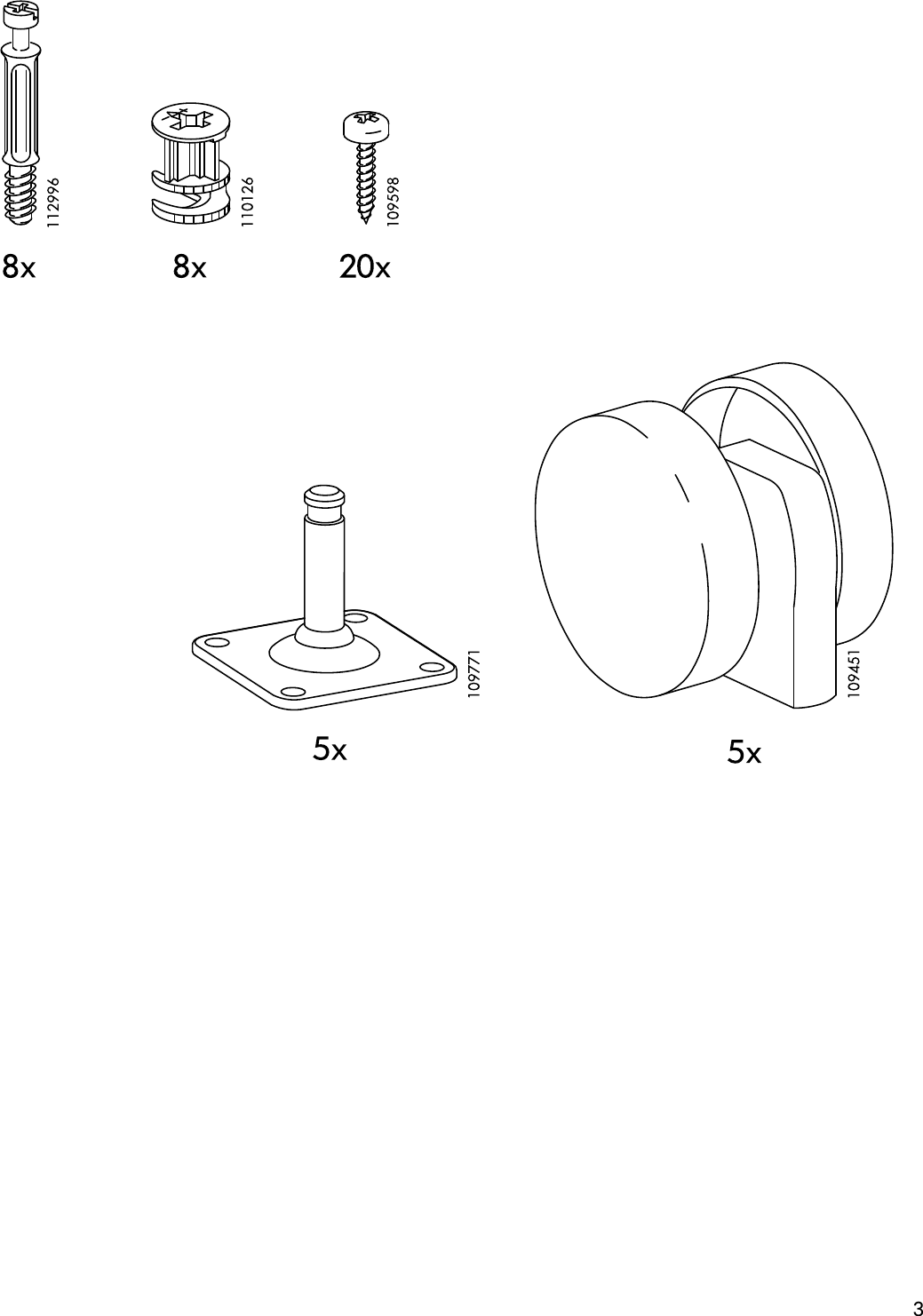 Page 3 of 8 - Ikea Ikea-Eina-Storage-Unit-Assembly-Instruction