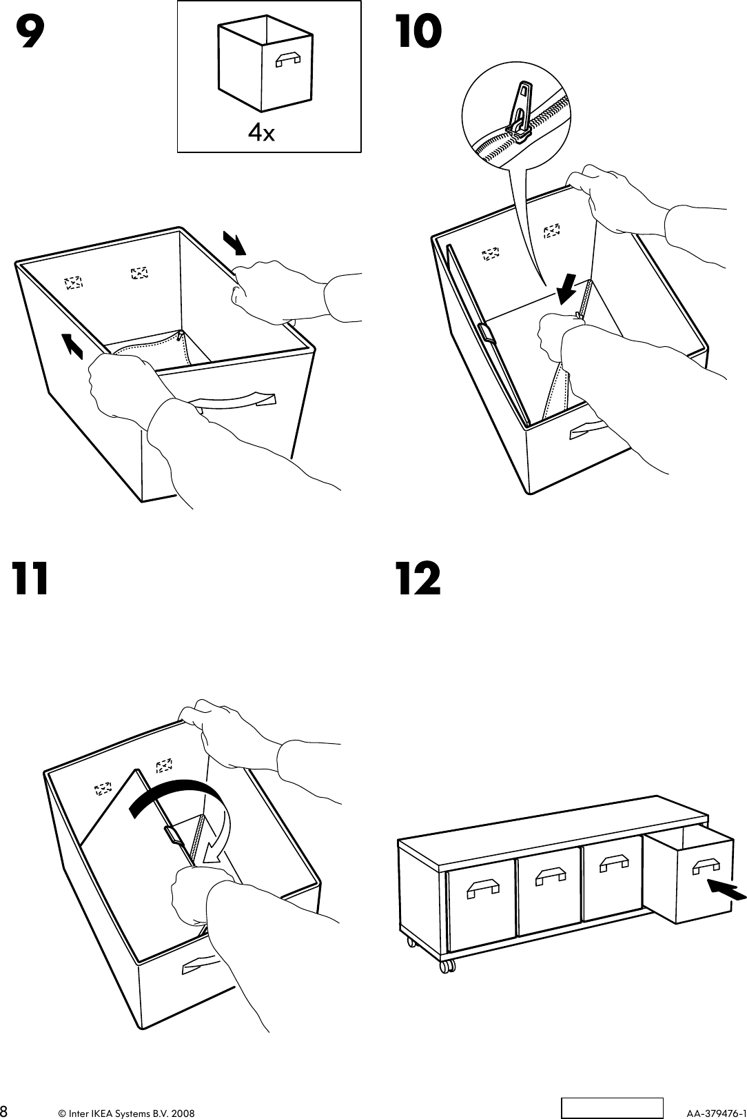 Page 8 of 8 - Ikea Ikea-Eina-Storage-Unit-Assembly-Instruction