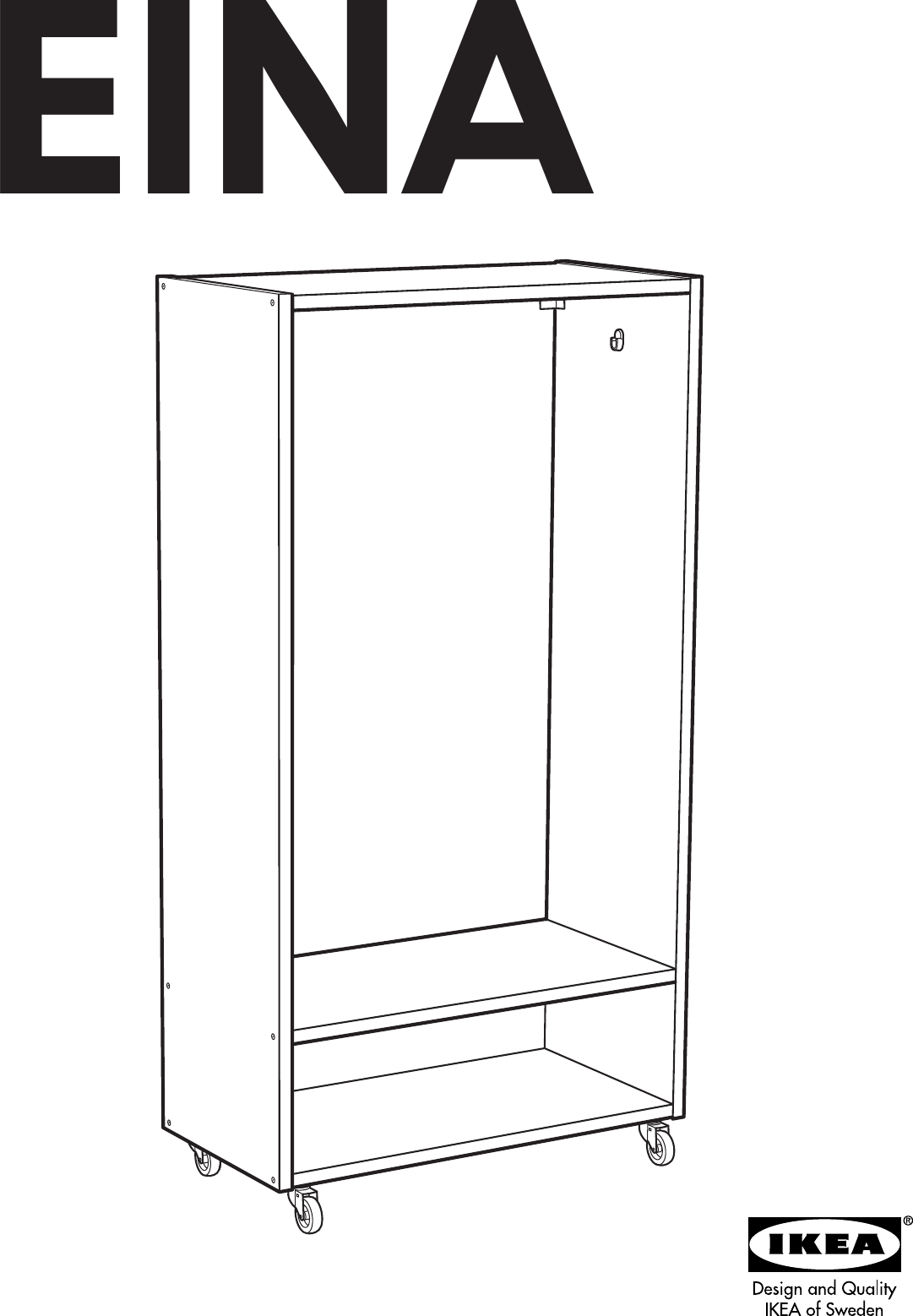 Page 1 of 12 - Ikea Ikea-Eina-Wardrobe-Assembly-Instruction