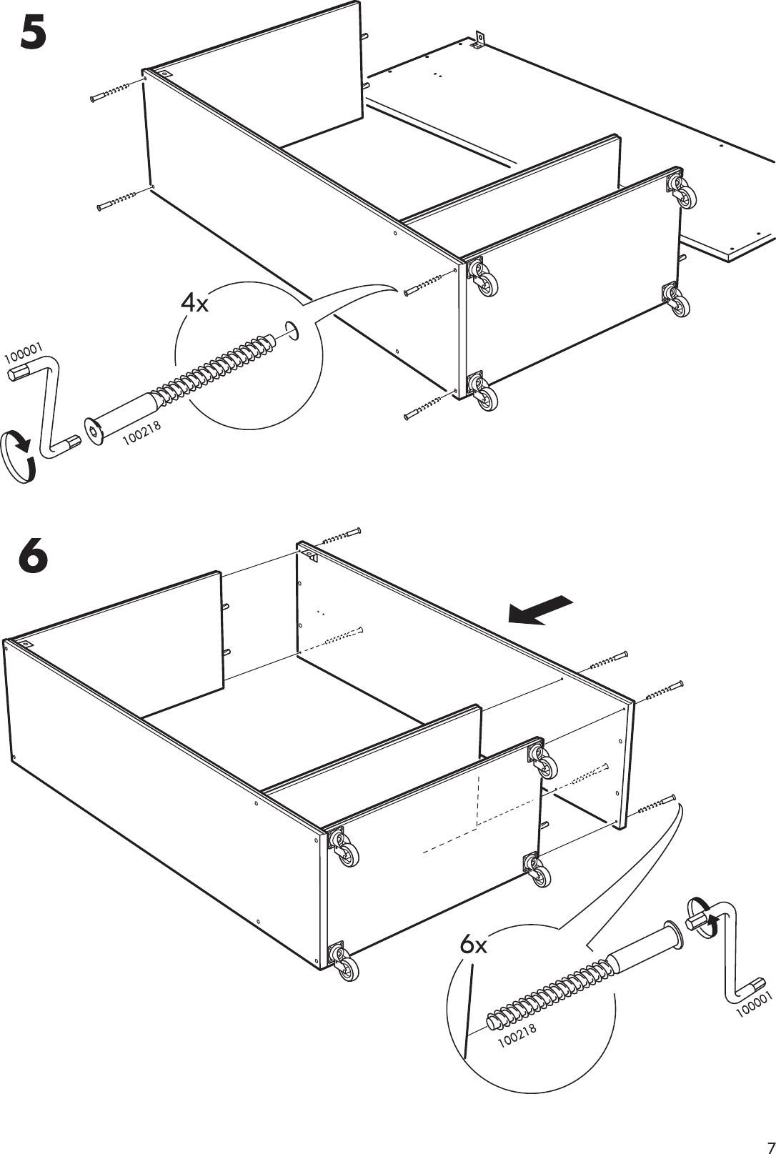 Page 7 of 12 - Ikea Ikea-Eina-Wardrobe-Assembly-Instruction