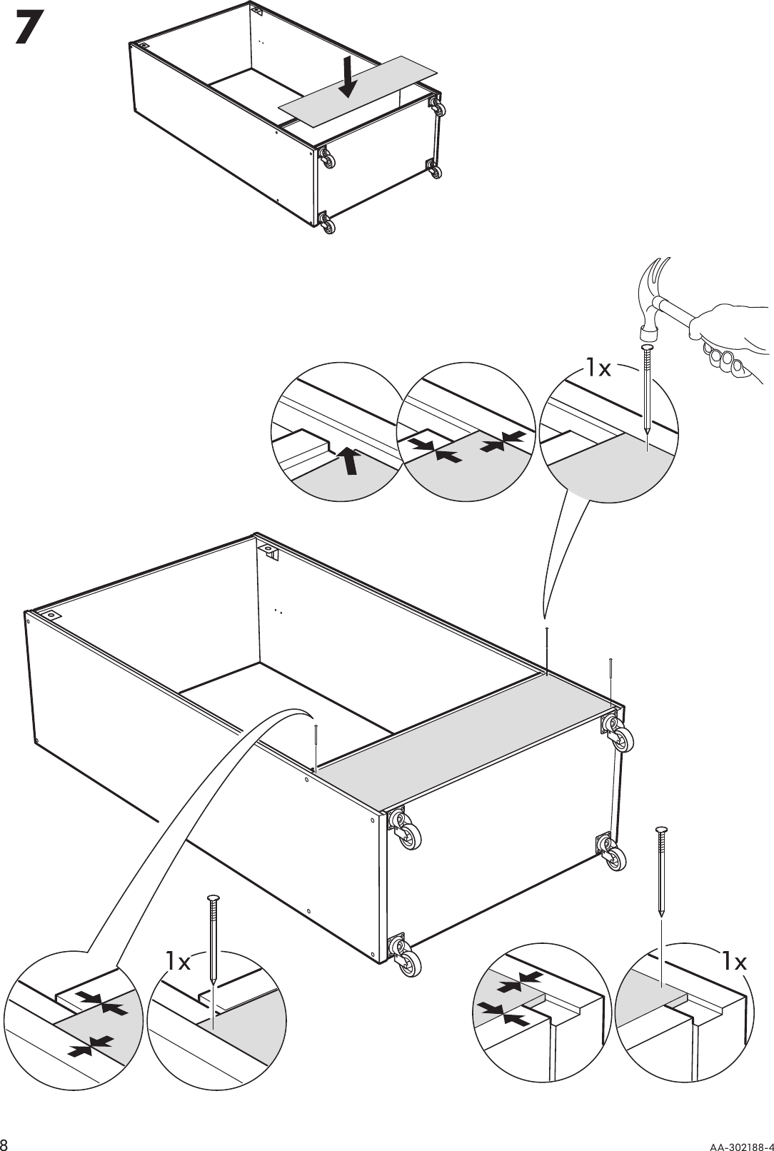 Page 8 of 12 - Ikea Ikea-Eina-Wardrobe-Assembly-Instruction