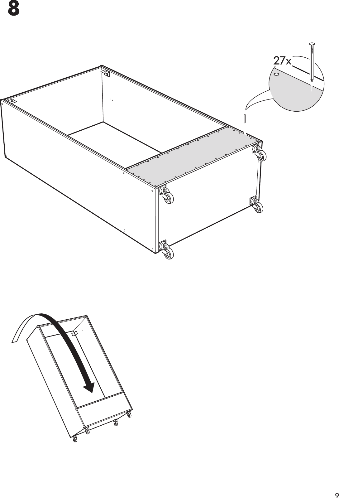 Page 9 of 12 - Ikea Ikea-Eina-Wardrobe-Assembly-Instruction