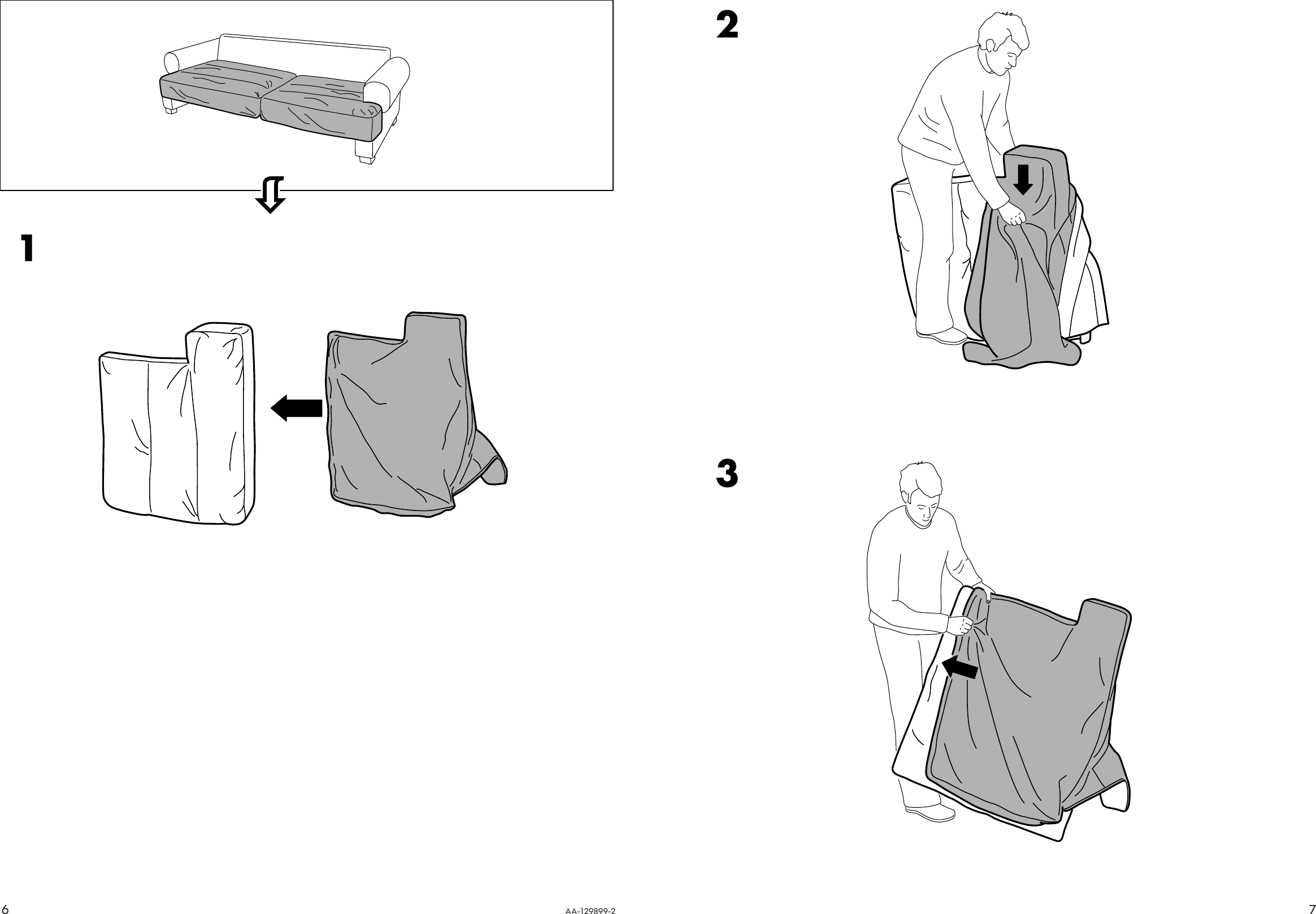 Page 6 of 6 - Ikea Ikea-Ekeskog-Sofa-Bed-Cover-Assembly-Instruction