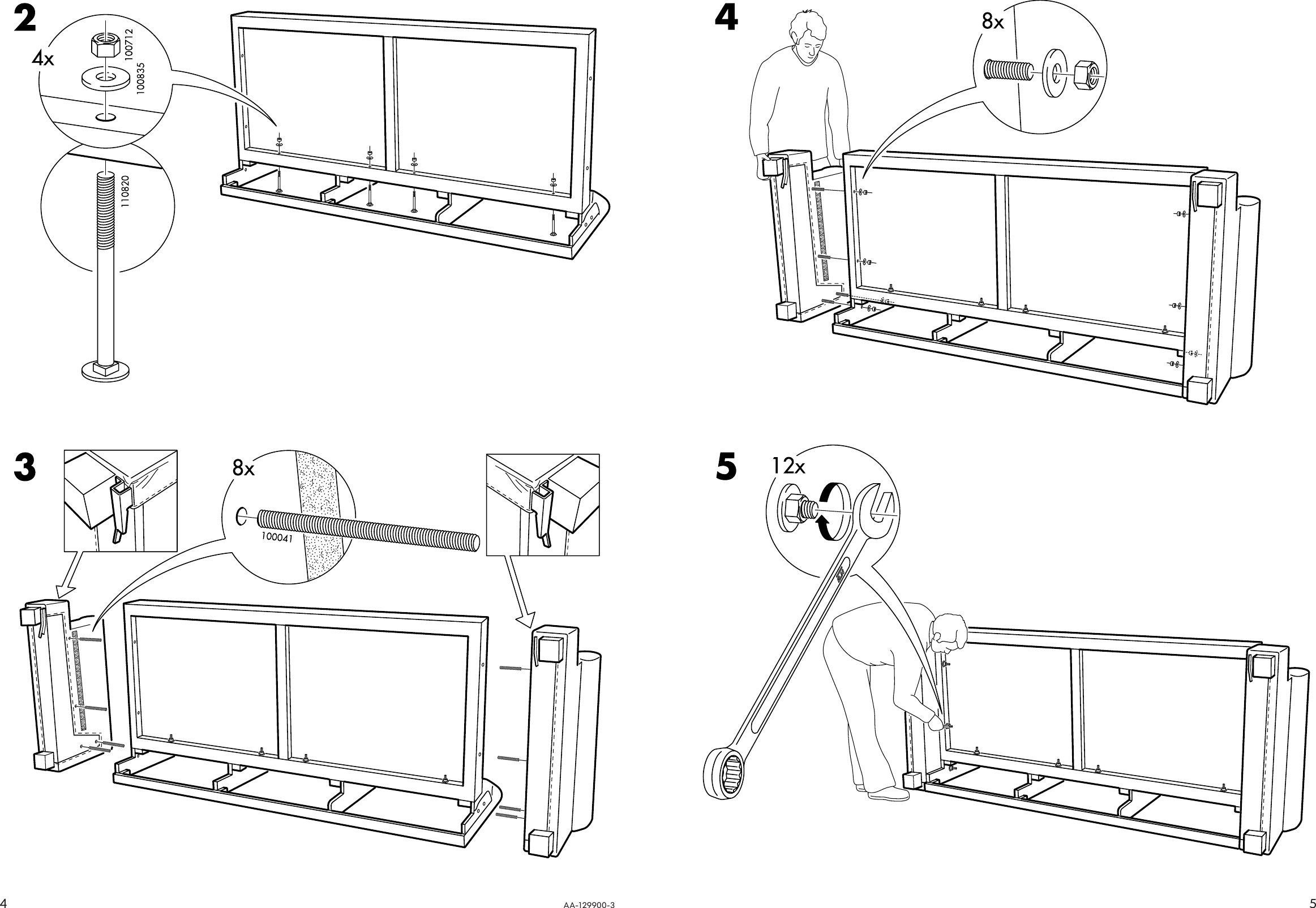 Page 4 of 4 - Ikea Ikea-Ekeskog-Sofa-Bed-Frame-Assembly-Instruction-3  Ikea-ekeskog-sofa-bed-frame-assembly-instruction