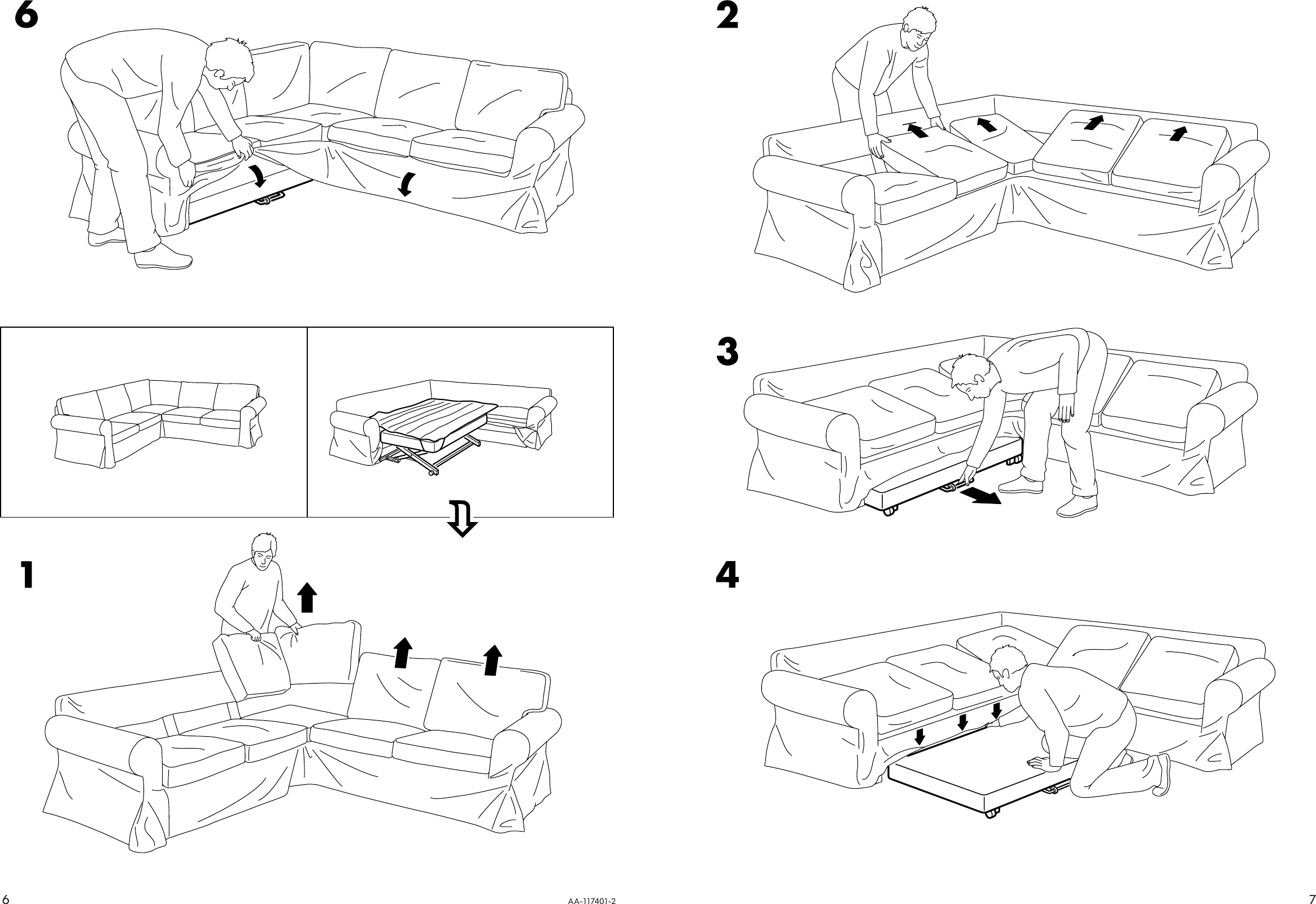 Page 6 of 6 - Ikea Ikea-Ektorp-Bed-Mech-Storbx-Mat-Protct-Us-Assembly-Instruction