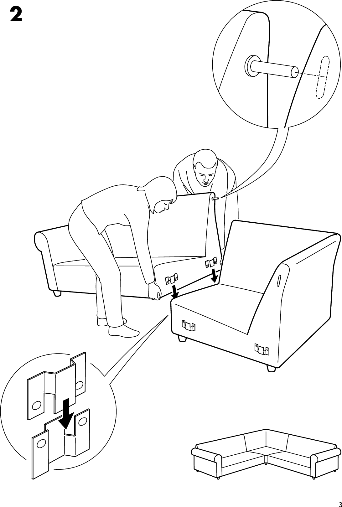 Page 4 of 4 - Ikea Ikea-Ektorp-Corner-Sofa-Frame-2-2-Assembly-Instruction