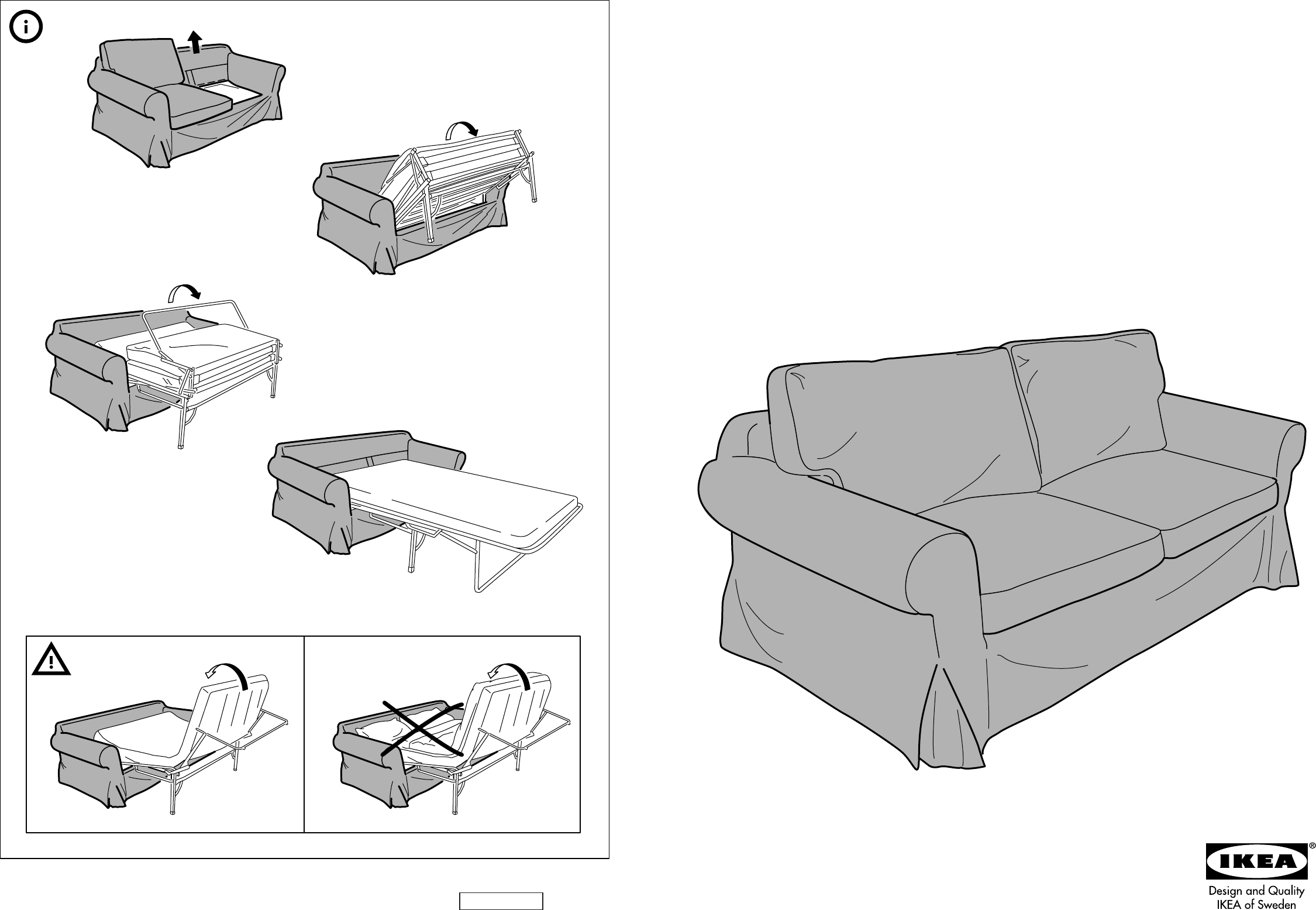 схема сборки дивана ikea