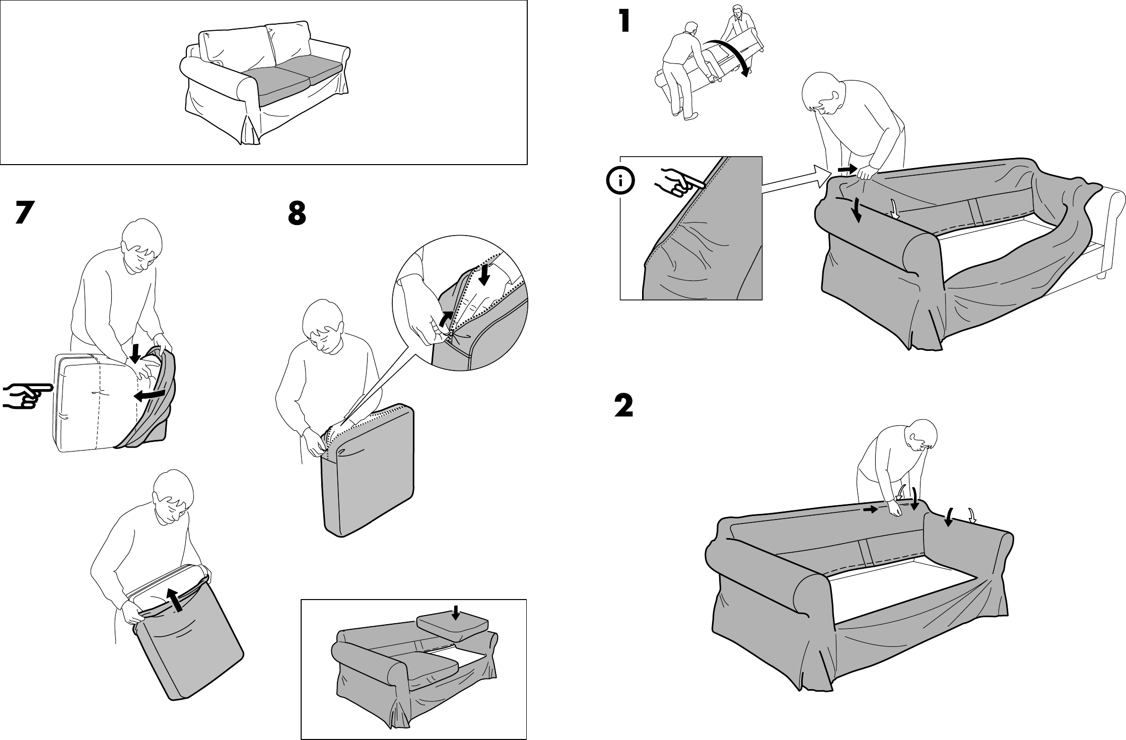 ikea sofa bed assembly instructions